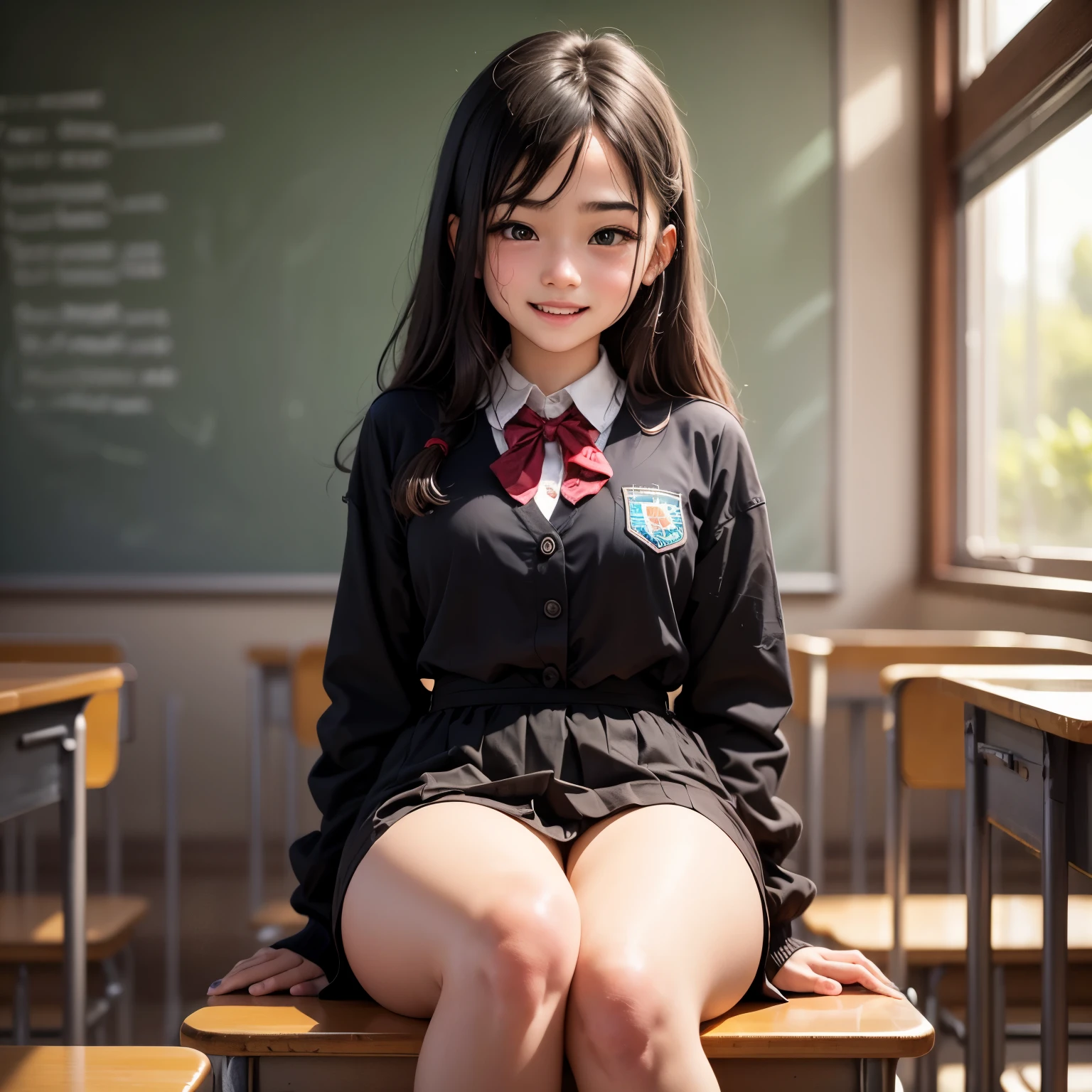 Unreal world、ultra high definition photo、accurate depiction of the human body、Schools that train sex slaves、uniform、classroom、Full body Esbian、young girl、"Photographed alone"、Very accurate super young cute girl、very very young face、An erotic and ecstatic expression、Sweat、M-shaped spread lega