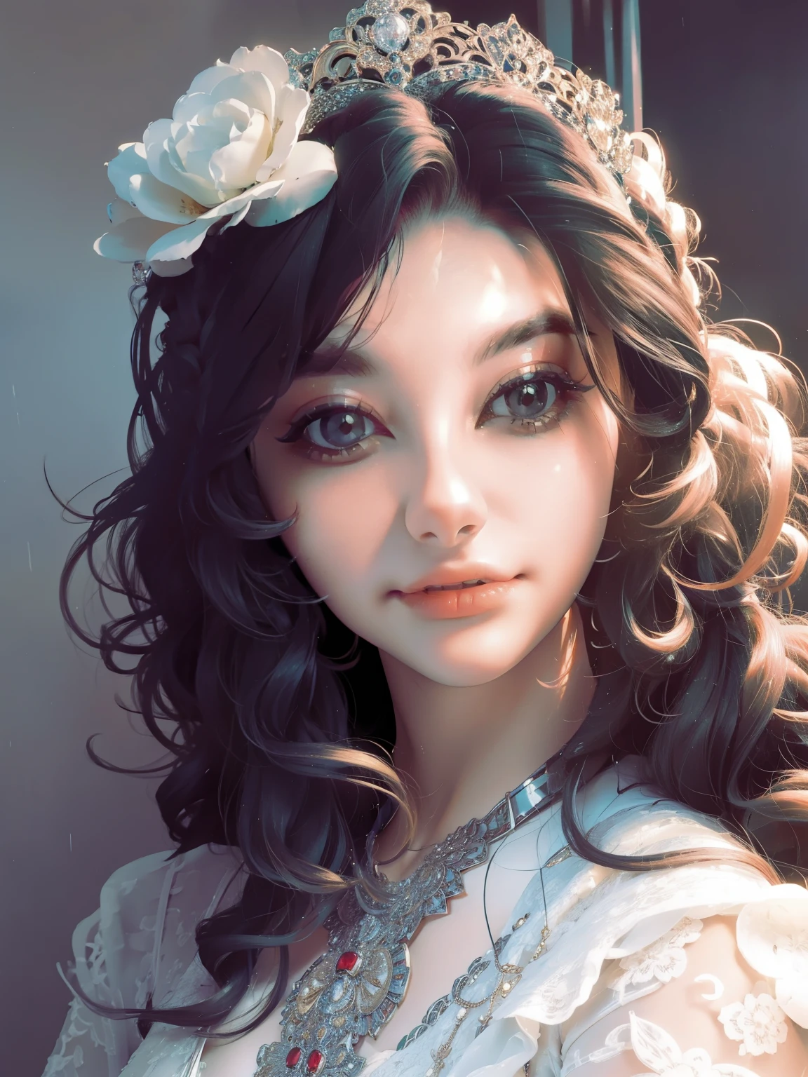 a close up of a woman in a dress posing for a picture, a portrait by Radi Nedelchev, shutterstock, art nouveau, in the glamour style, glamor hairstyle, dressed like in the 1940s, very beautiful style, very beautiful young woman, retro and ethereal, wearing an elegant outfit, elegant fashion model, young woman in a dress