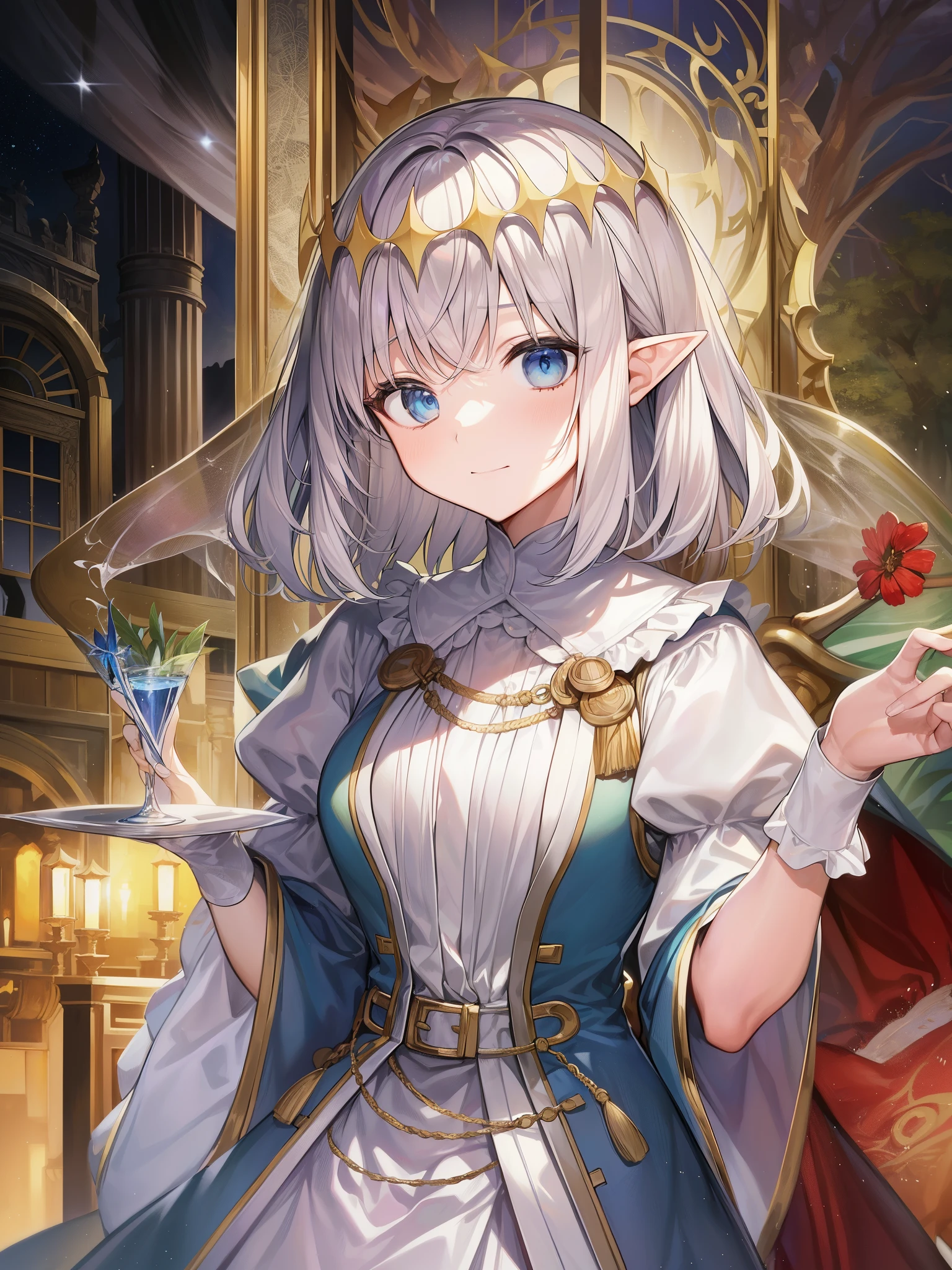 妖精kingオベロン、silver short hair、male、king様、Oberon or Oberon、中世およびルネサンス期の文学・伝承上の妖精kingis。plays by william shakespeare『summer night&#39;s dream』He is well known as a character in、妖精の女kingタイターニアのking配とされている[1]。elfのkingとしてのオーベロンの地位は、メロヴィング朝の伝説的な歴史に登場する魔術師isアルベリヒ（Old High German alb-「elf」and -rîh-,「Dominator」「king」etymologically derived from）derived from。In legend、Alberich isメロヴィング朝の名祖isメロヴェクスの異世界の「brother」is。Alberich is長男isウォルバートのためにコンスタンティノープルのking女の手を勝ち取った。Burgundian poetry written around the 13th century『nibelungenlied』In the、Alberich isニーベルング族の宝を守っていたが、conquered by Siegfried。According to Oberon&#39;s explanation、At his baptism, an angry fairy placed a curse on his height.、It is said that later, when her anger subsided, she gave her wonderful beauty as compensation.。Alberich is『nibelungenlied』dwarf in、He is depicted as a dwarf、Oberon by William Shakespeare『summer night&#39;s dream』においてすべての妖精のkingであり、妻is妖精の女kingタイターニアと争っている。二人の争いはオーベロンが小姓として取り立てようとしている赤子に関することis。The baby was the  of Titania&#39;s dead human friend.、Oberon pours a liquid made from a magic flower into her eyes while she sleeps.。