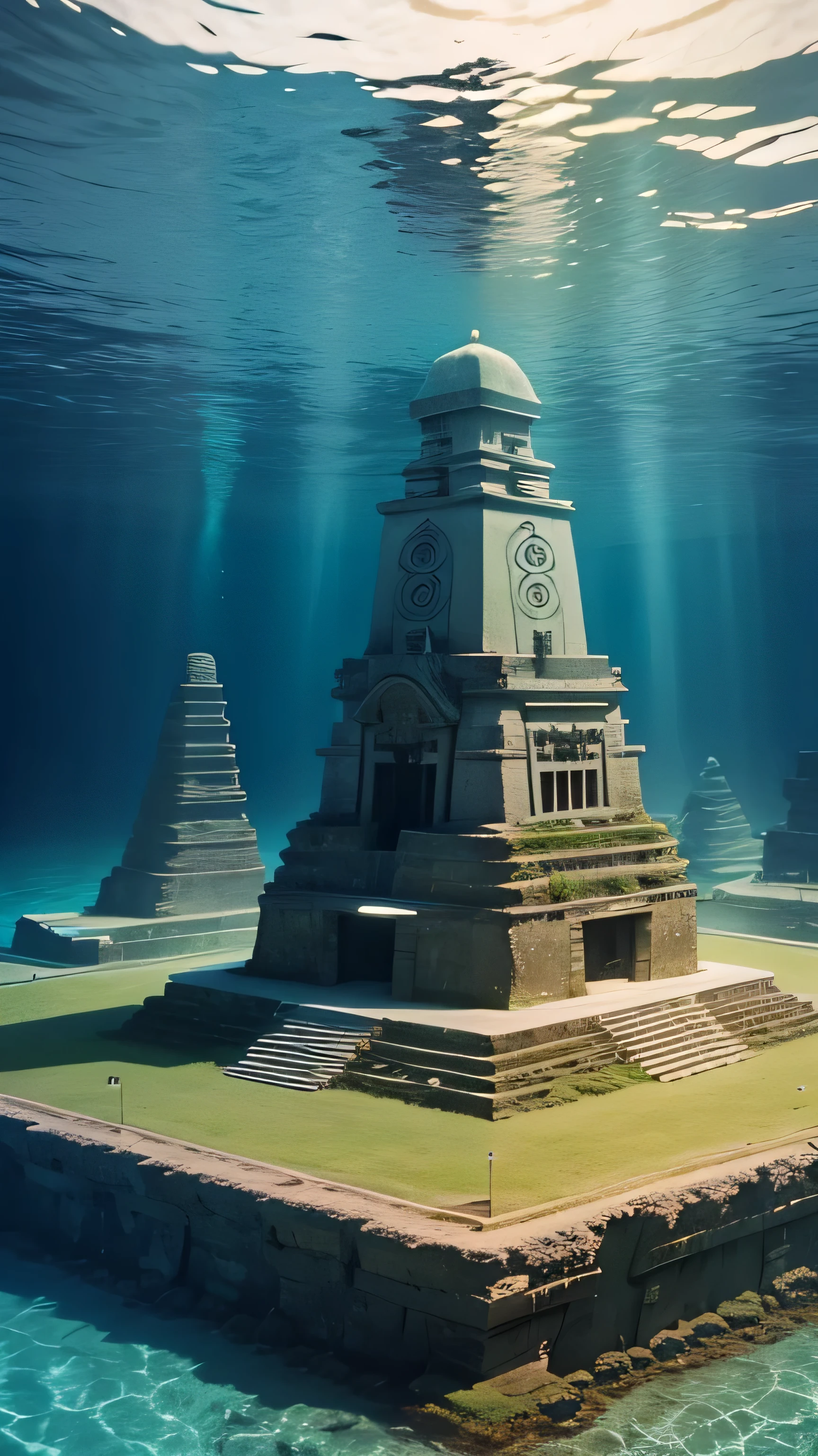 Yonaguni monument, underwater, 8k, high quality
