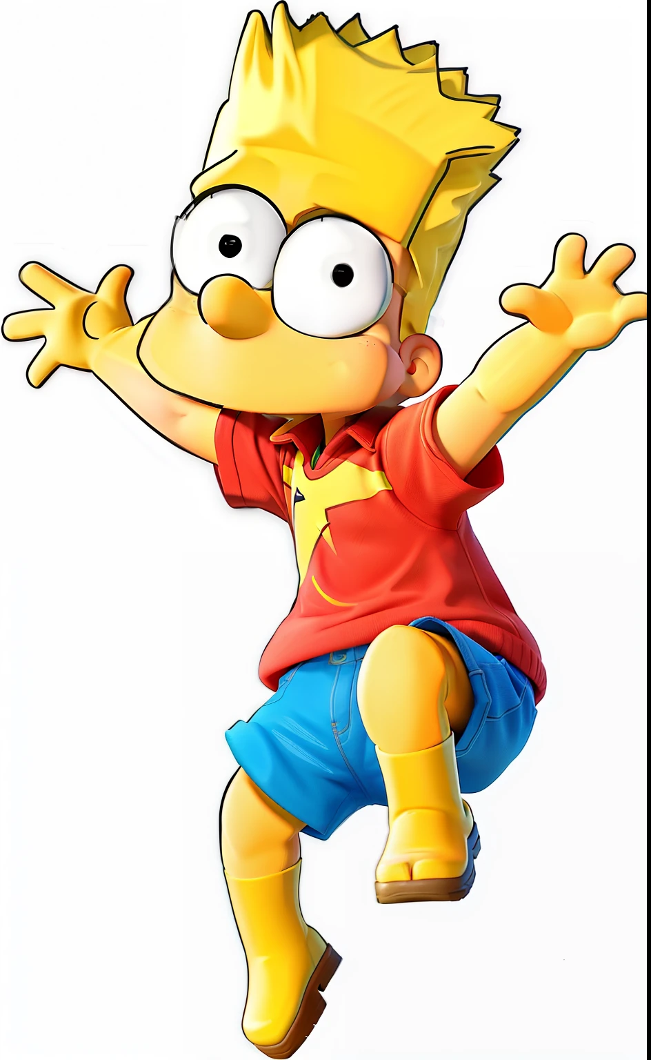 BART SIMPSON estilo Disney pixar, alta qualidade, melhor qualidade FUTEBOL