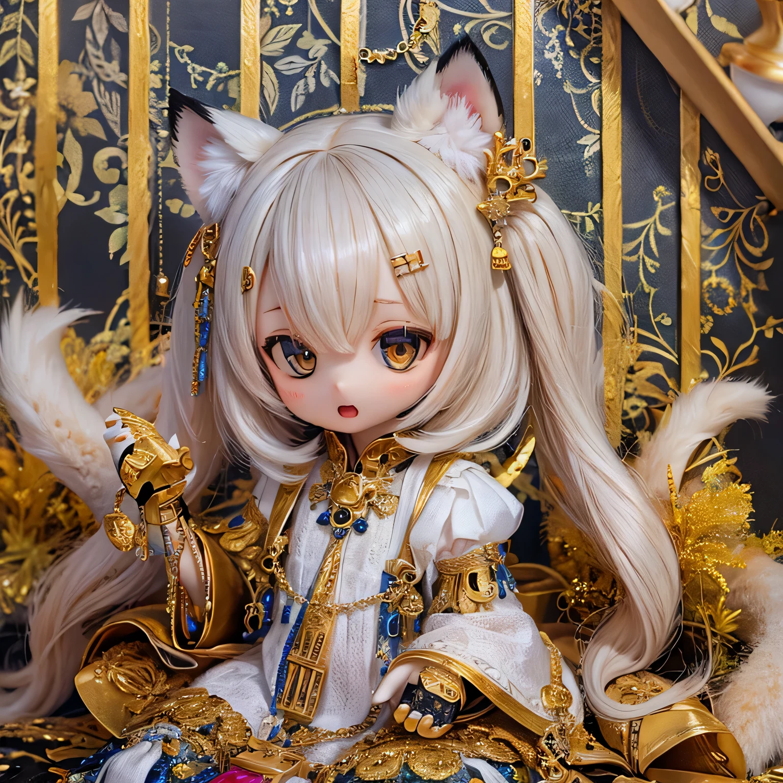 white tiger girls chibi 