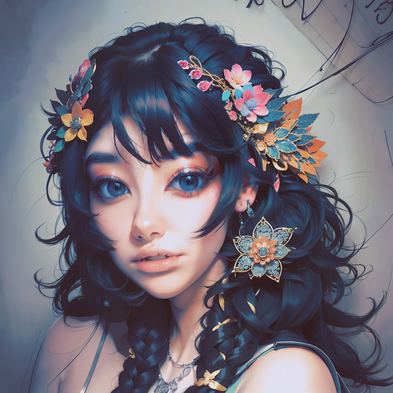 a close up of a woman in a dress posing for a picture, a portrait by Radi Nedelchev, shutterstock, art nouveau, in the glamour style, glamor hairstyle, dressed like in the 1940s, very beautiful style, very beautiful young woman, retro and ethereal, wearing an elegant outfit, elegant fashion model, young woman in a dress