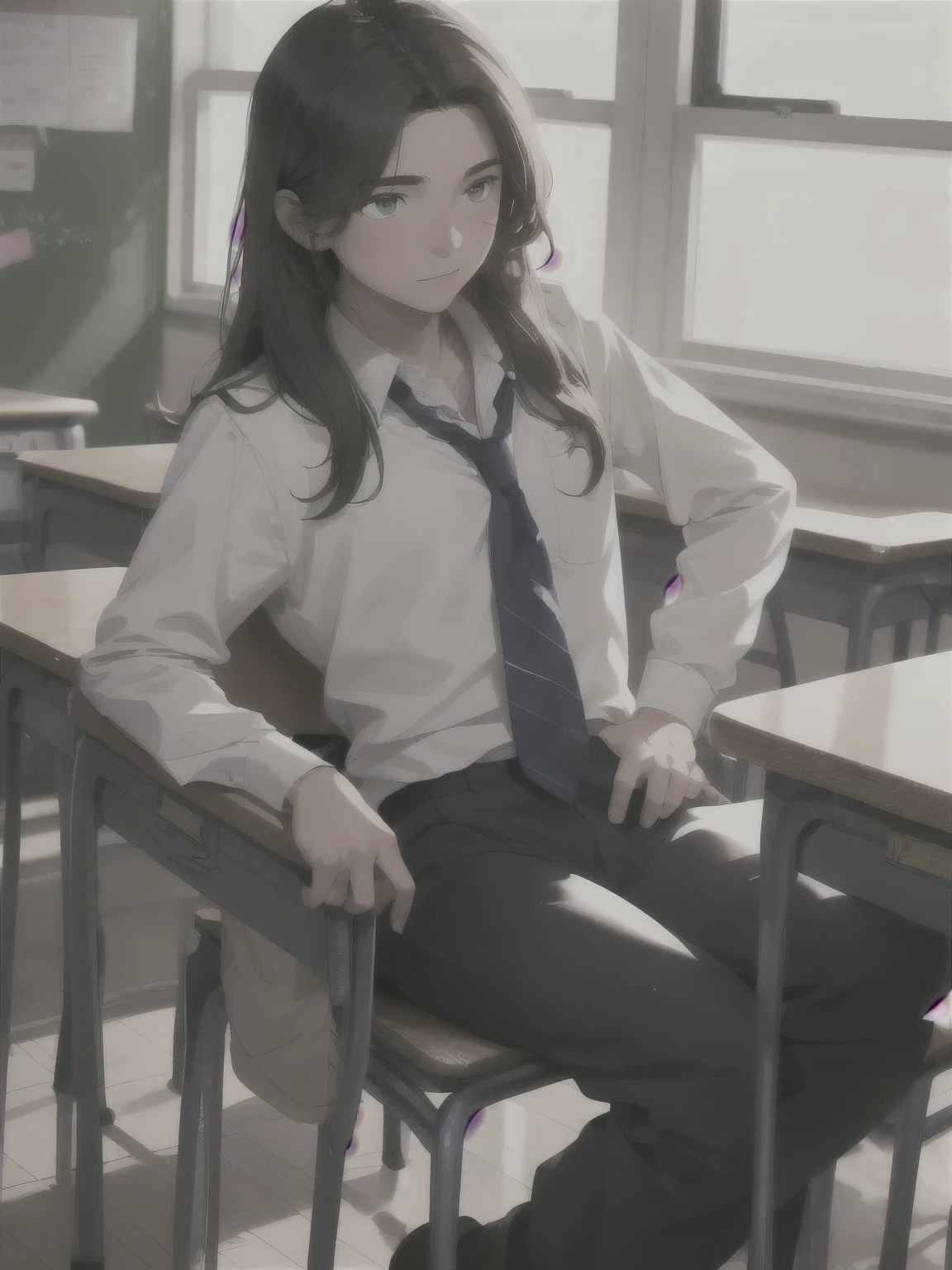 In a country school, a young man falls in love with a girl who came to school ,pero no puede