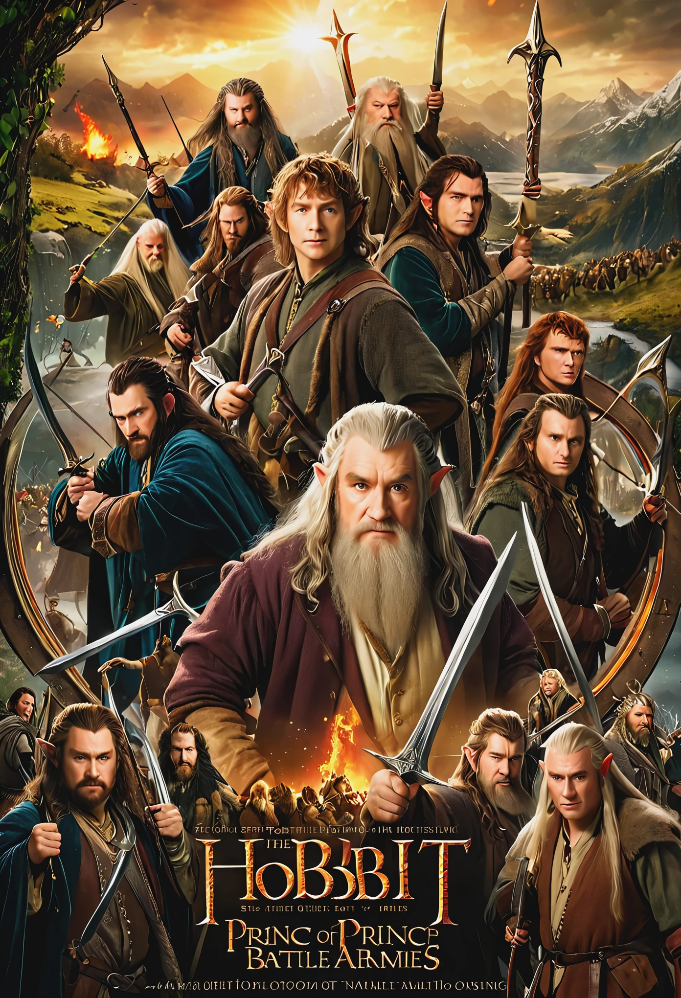 read the hobbit prince, Battle of 5 armies