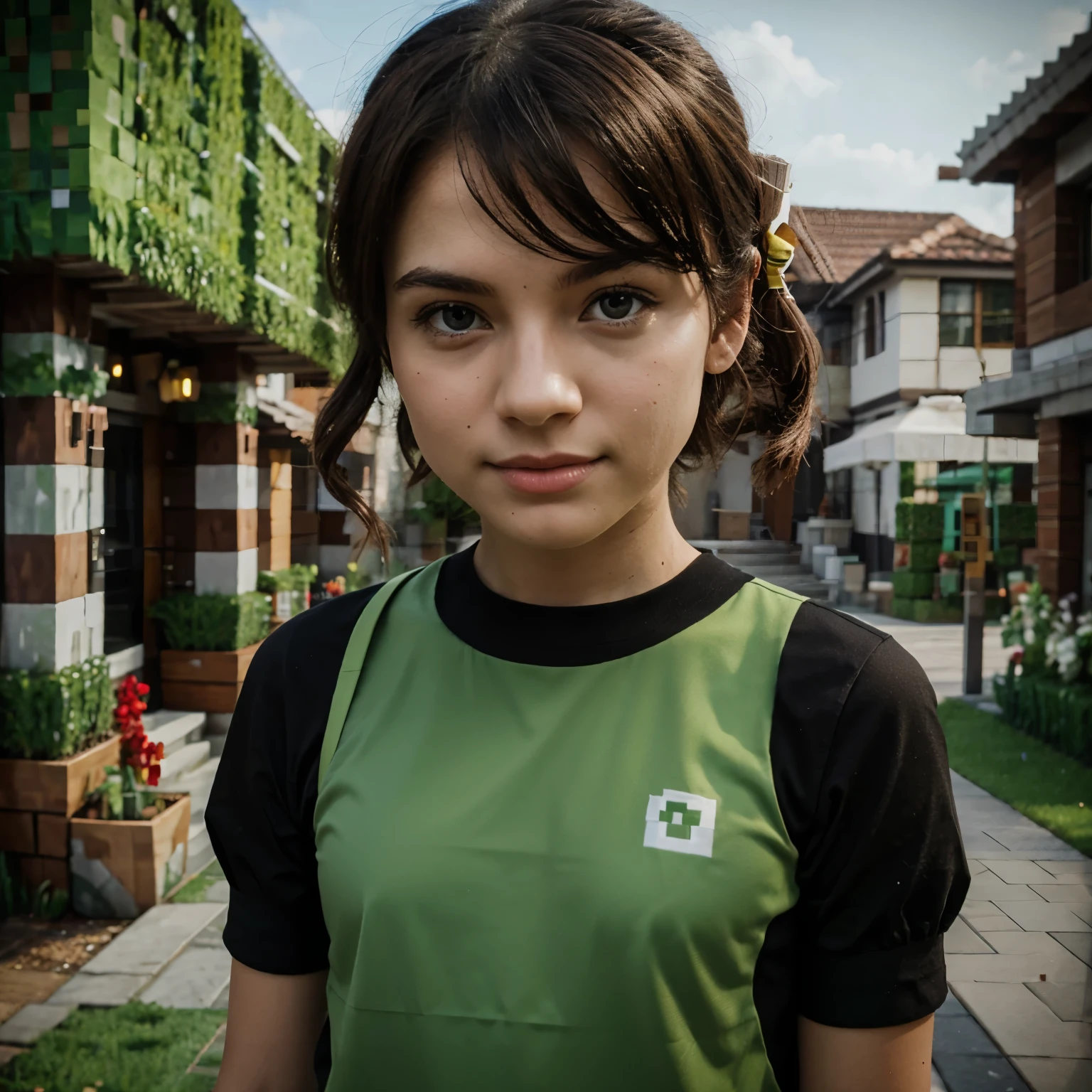 Create an image of a Minecraft villager