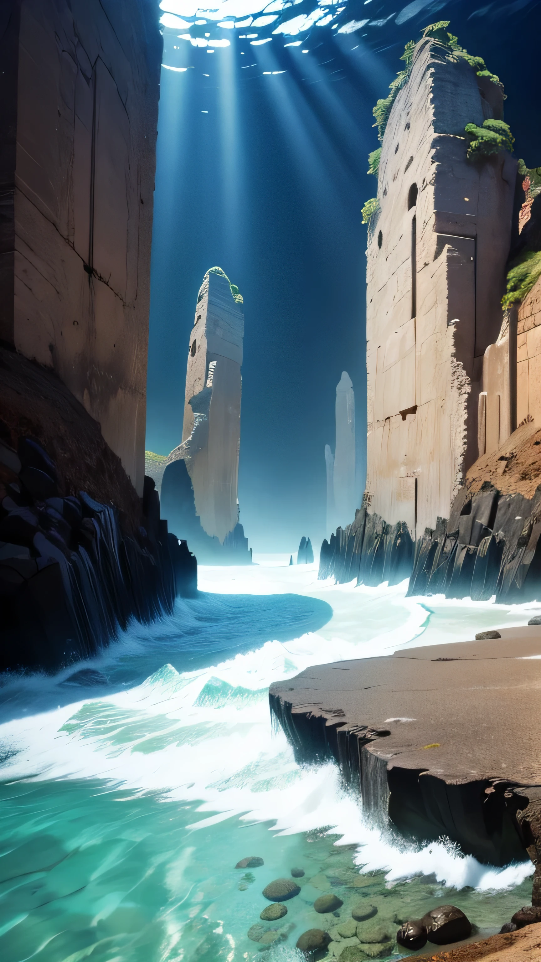 Yonaguni monument, Yonagumi rock formation underwater, 8k, high quality