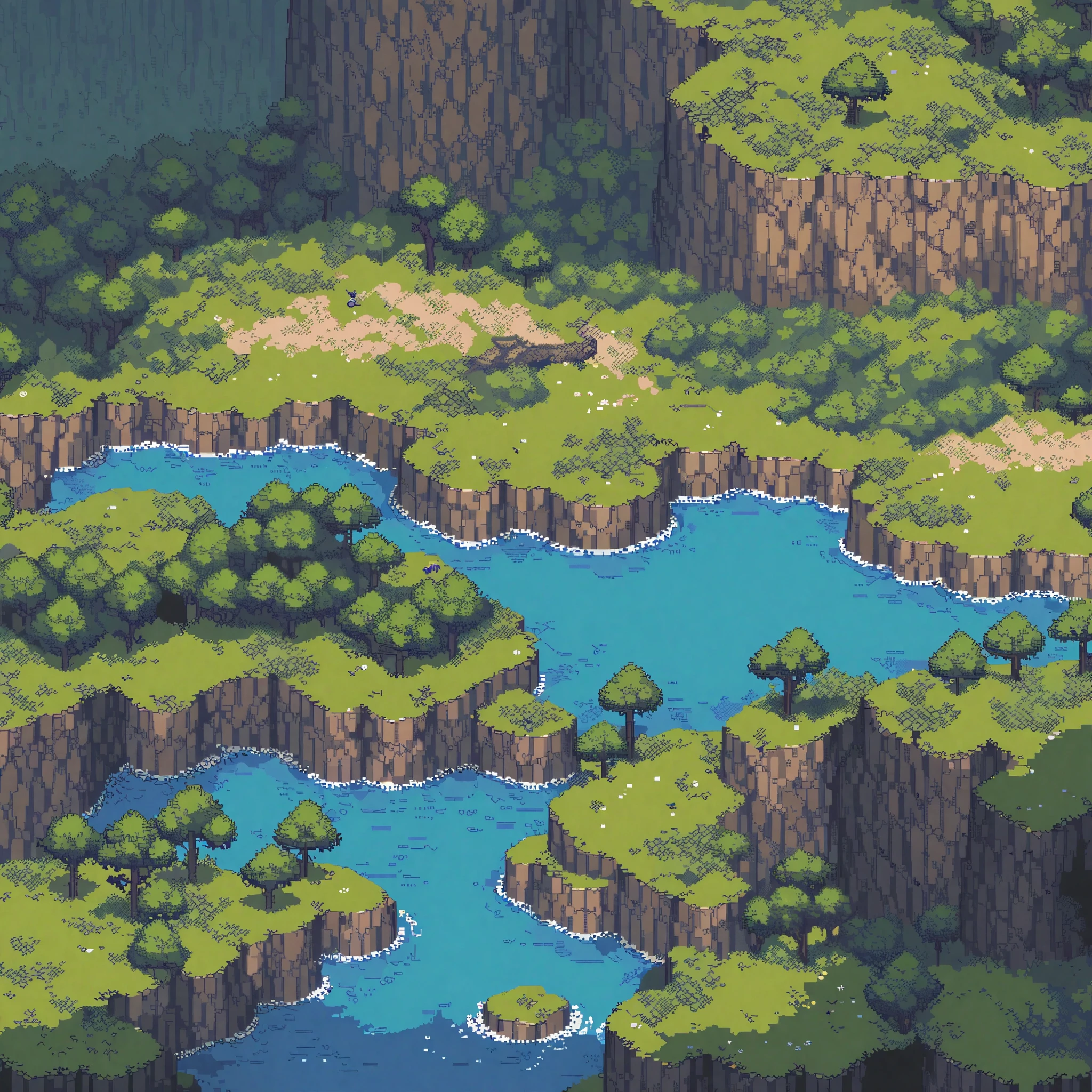 (masterpiece, best quality:1.2), pixel art,landspace