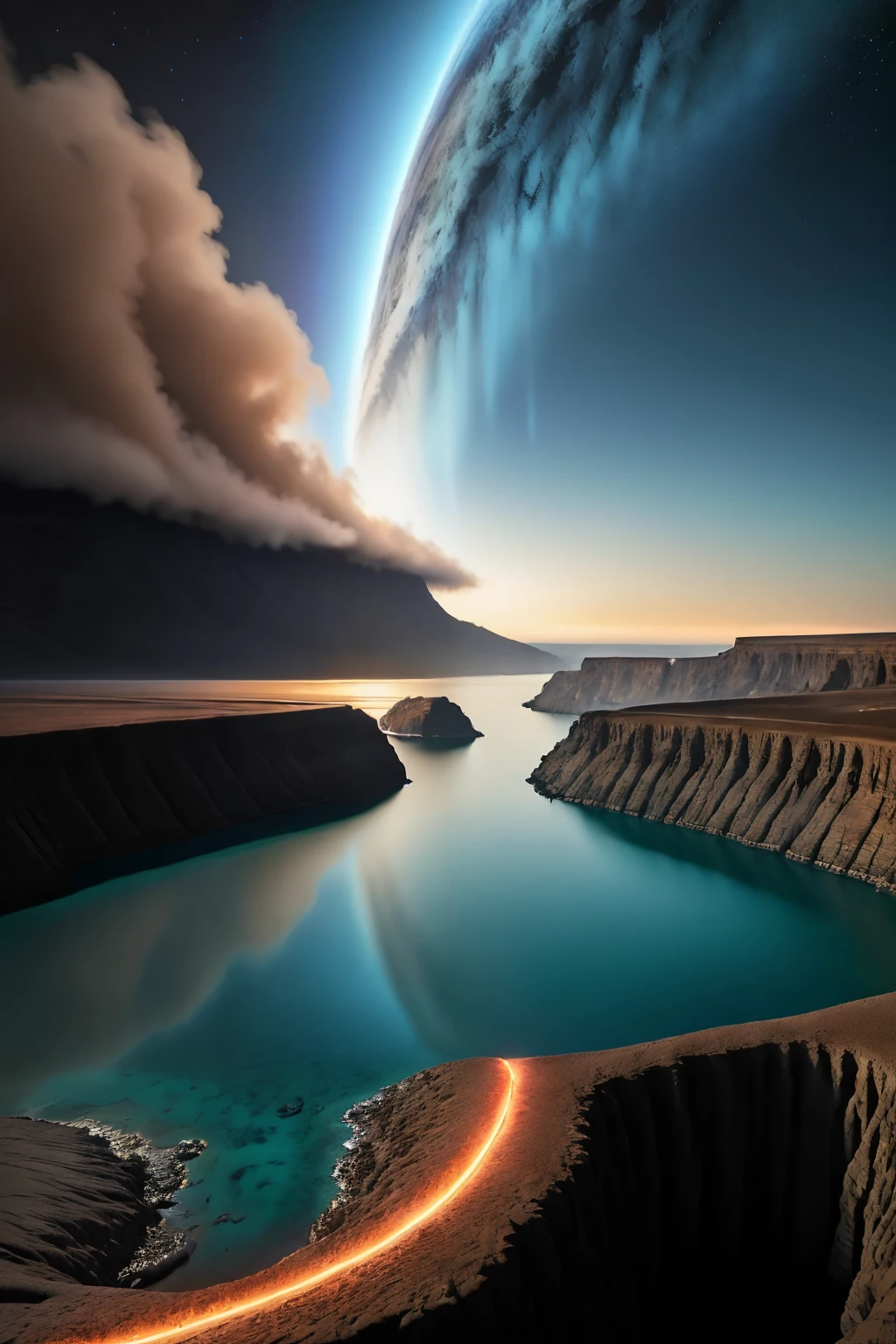 35mm photography, white cropped top, beautiful earth filled with water and lava, perfect eyes, sharp focus, 8k HD, crazy detail, intricate, Caenorhabditis elegans, atmospheric 4k hyper-detail, cinematic sensibility, sharp focus, masterpiece, color, surreal, vivid colors, (very detailed CG unity 8k wallpaper), intricate, high detail, sharp focus, realistic, symmetrical, volumetric lighting, beautiful, rich dark masterpiece, Dan Mumford and Mark M. Astrophotography in the style of Simonetti