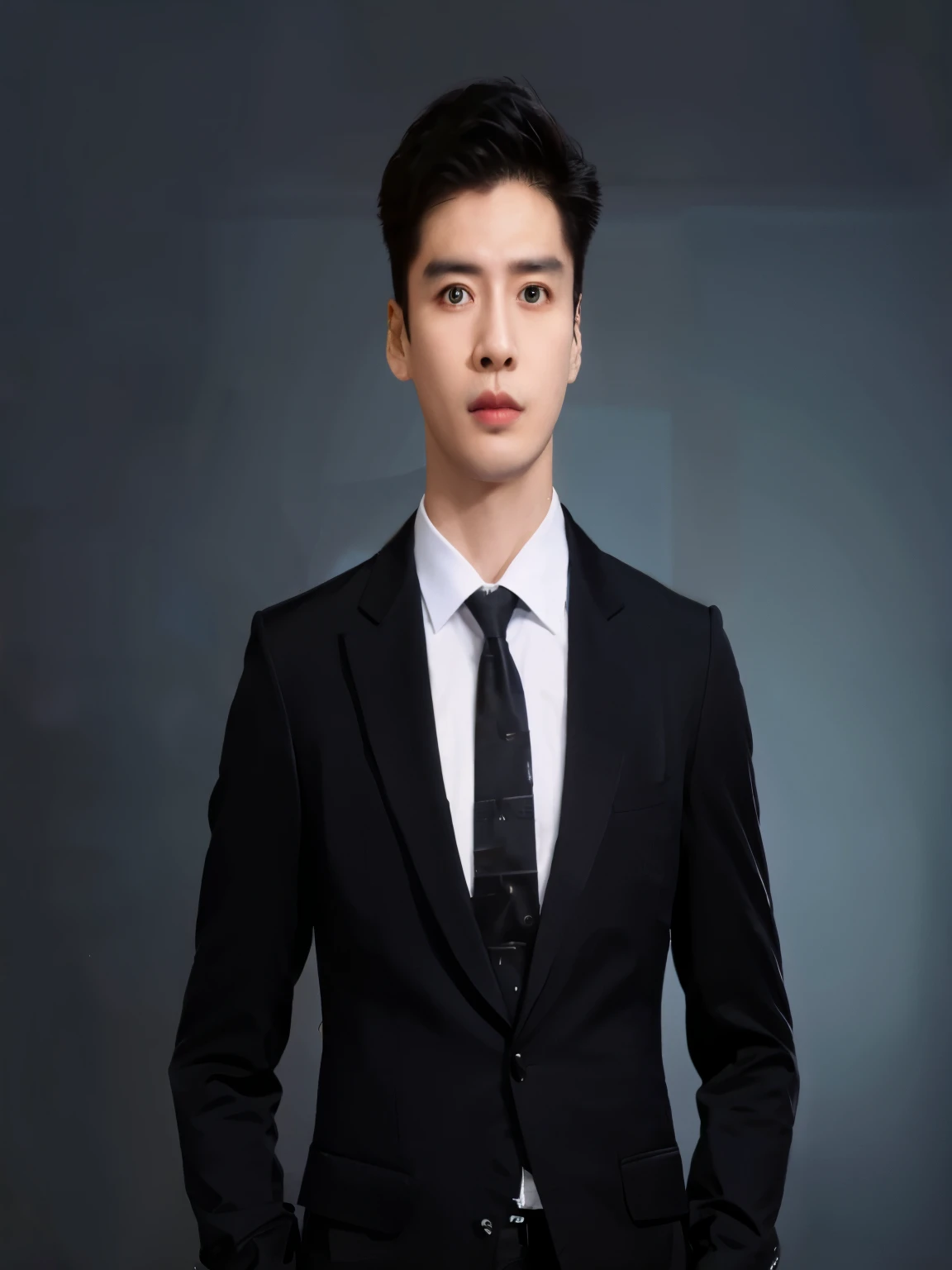 Asian man wearing a suit and tie poses for a photo., Official Photos, Jia Yan, Cai Su Kun, wearing a black suitอันสูงส่ง, wearing a black suit, Jin Yiwei, of a handsome young man，has short black hair, wearing a black suit, Jinyoung Shin, , Who is Qi Yu??, Li Zixin, handsome man, Steve Zheng