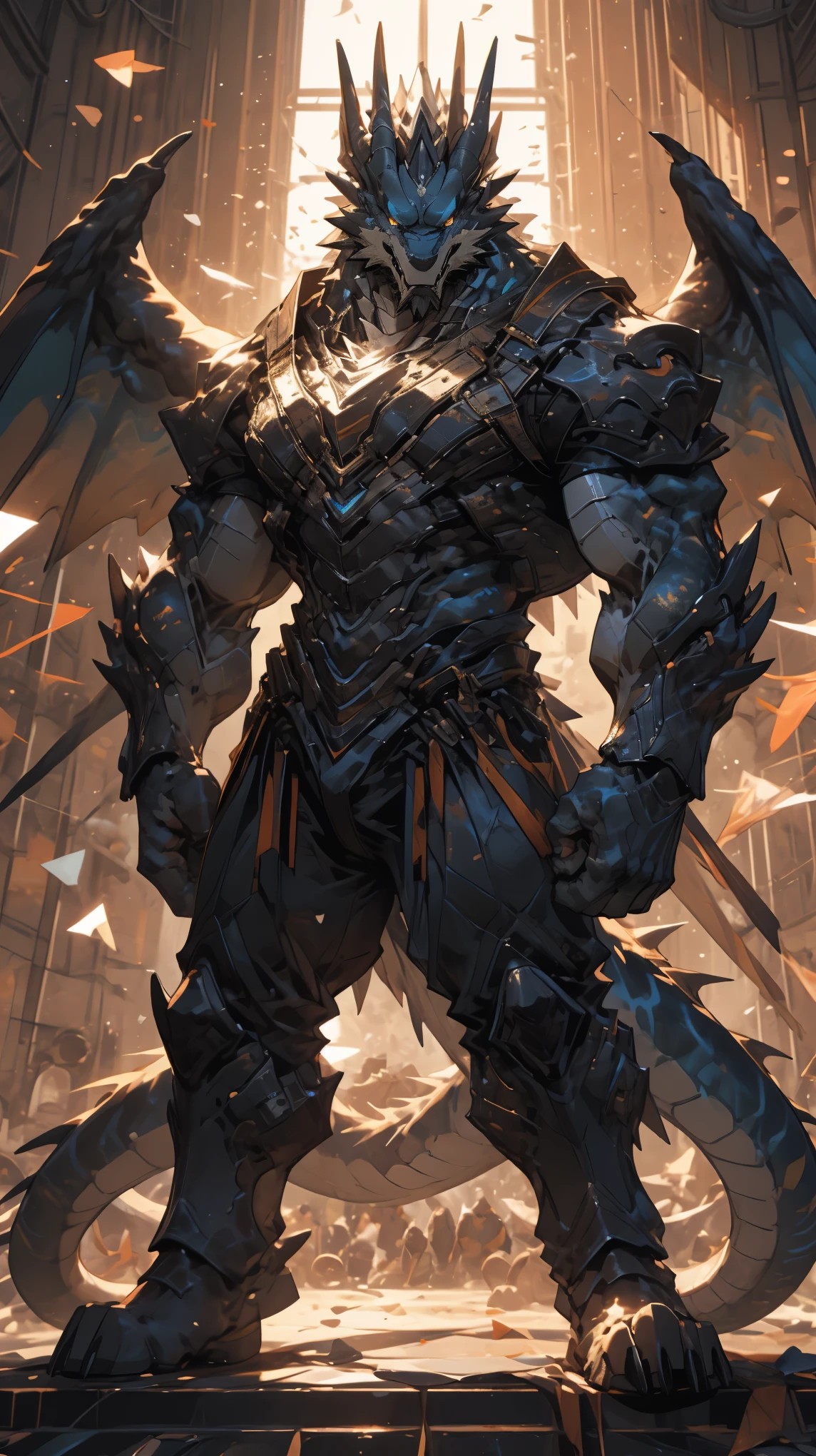 Ultra-clear,16K,dragon,black dragon,Strong,golden eyes,golden eyes,generous animal feet,Generous dragon claws,facial clarity,Bright Eyes,exquisite eyes,Tall and strong,muscular。