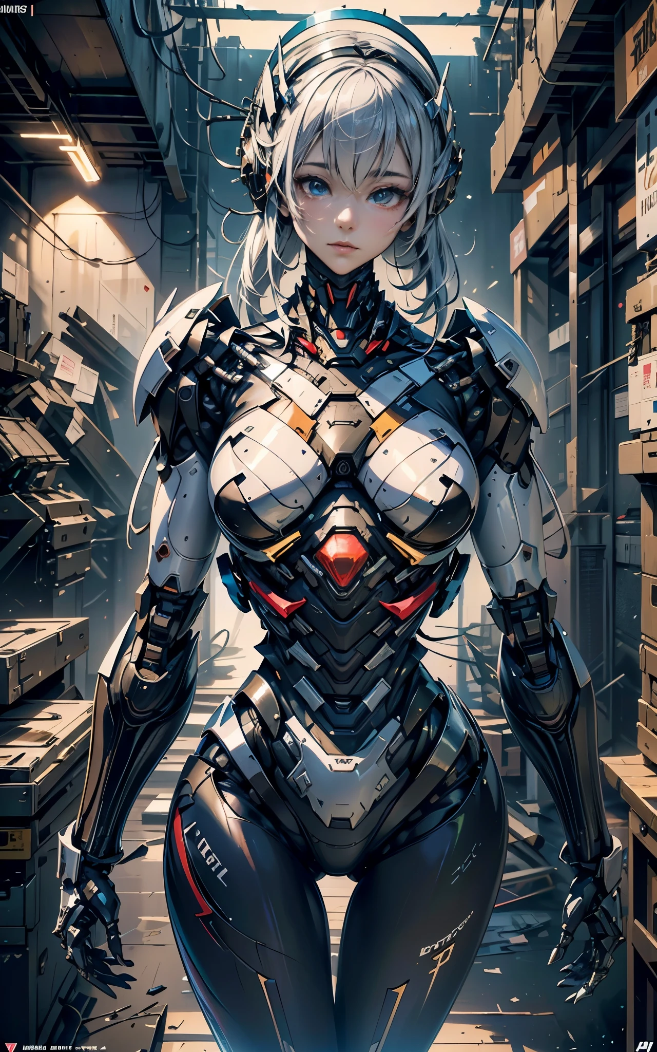 Complex 3D Rendering, ultra detalhada, belo perfil de porcelana, rosto android feminino, ciborgue, robot parts, 150 mm, beautiful studio soft light, luz de aro, vivid details, lindo cyberpunk, corrida, Surreal, anatomical, facial muscles, fio de cabo, microchip, elegante, fundo bonito, octane rendering, Estilo giger de RH, 8k, maximum quality, obra de arte, illustration, Muito delicado e lindo, altamente detalhado, CG, unificado, Papel de parede, (realista, photorealista: 1.37), maravilhoso, finamente detalhado, obra de arte, Mais alta qualidade, arte oficial, altamente detalhado CG unity 8k Papel de parede, absurdo, incrivelmente absurdoo, robot, contas de prata, corpo todo, sentado, There are women in futuristic suits posing for photos, cute ciborgue girls, beautiful girl ciborgues, perfect anime ciborgue women, ciborgue girls, ciborgue girls, young women ciborgues, mecha cybernetic armor girls, ciborgue - silver-haired girls, anime ciborgues, beautiful ciborgue girls, ciborgue fashion models, Beautiful white girl ciborgue, gynoid ciborgue body