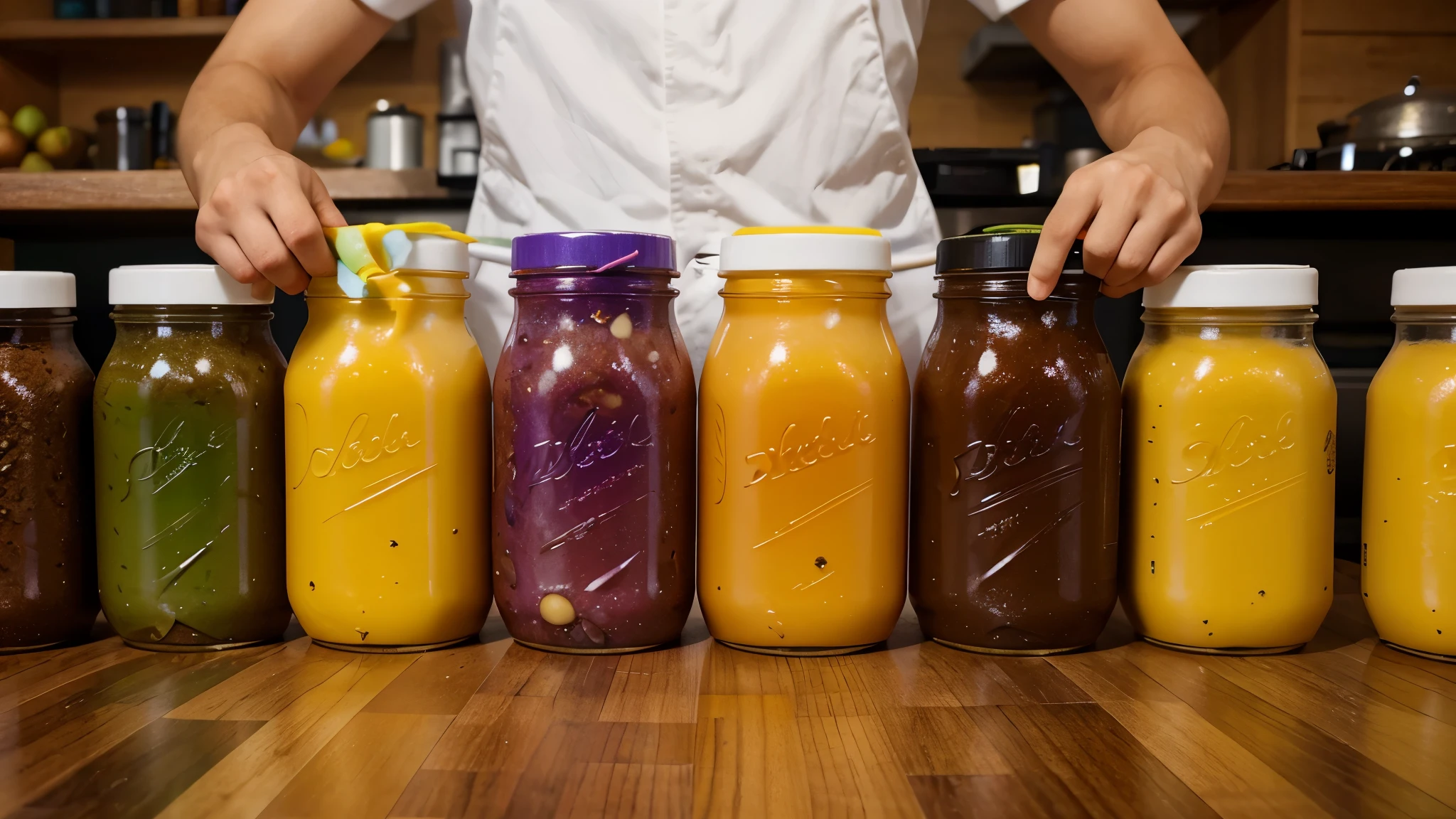 Create visually captivating graphics illustrating the diverse array of health benefits associated with fermented foods. Emphasize key themes such as digestive health, immune system support, and the role of probiotics in promoting overall wellness. Utilize vibrant colors, engaging imagery, and clear, concise text to convey complex concepts in an easily digestible format.