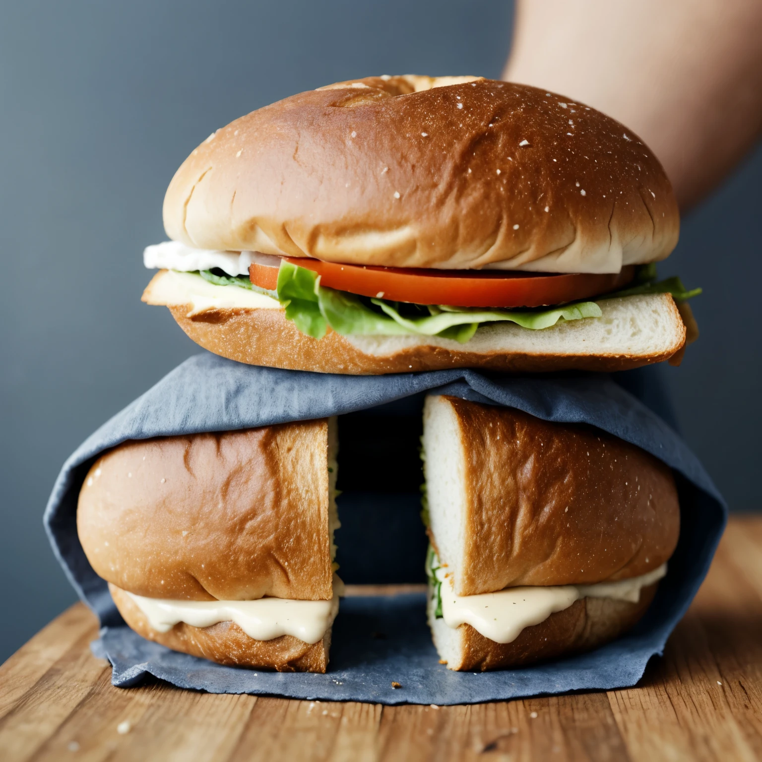 Take close up photos from above or from the side of american food on a clear table producing ultra HD images