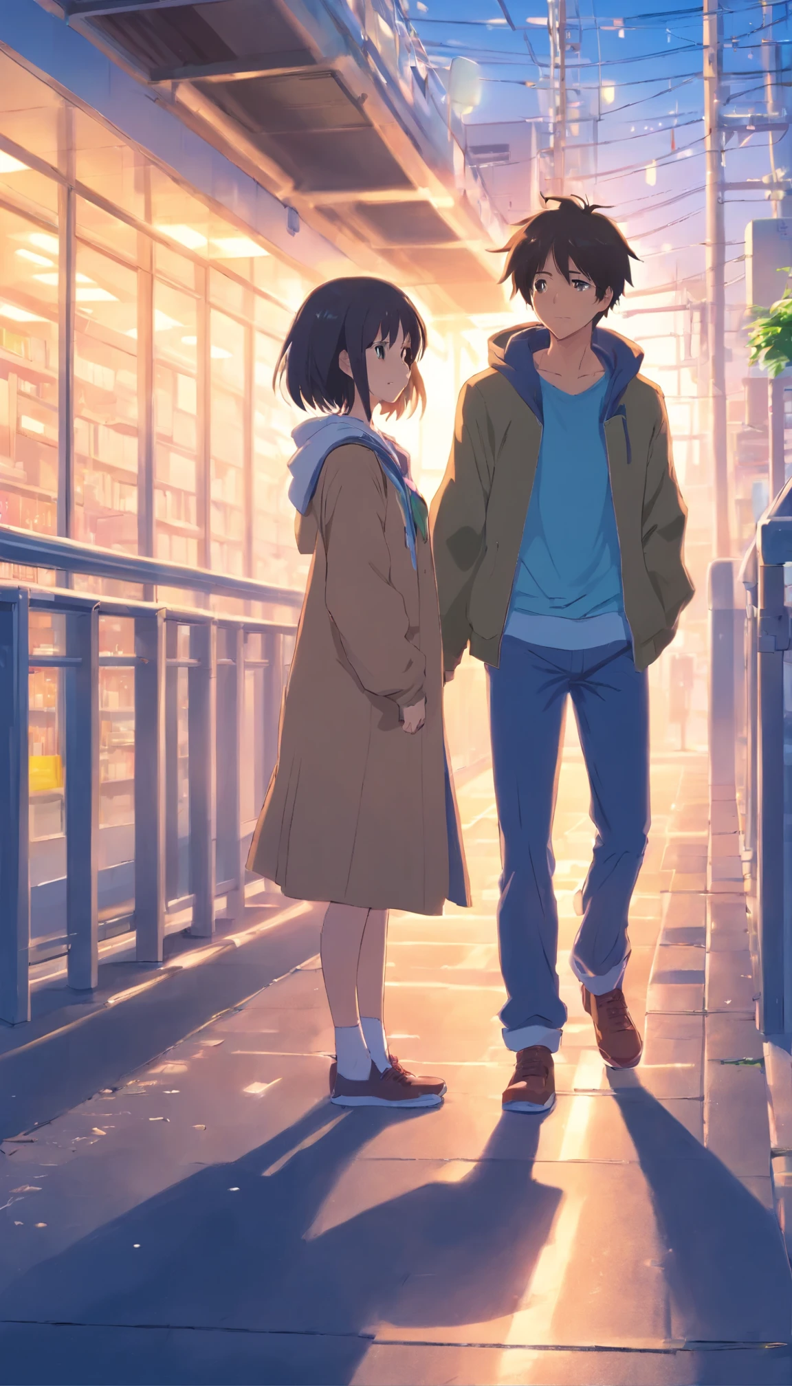 Shy High School Couple