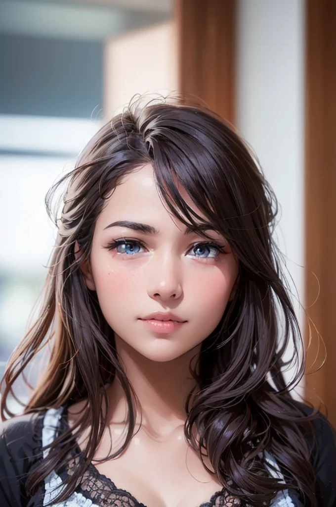 ((Mejor calidad)), ((obra maestra)), (detallado), cara perfecta, bajita, pelo corto, americana