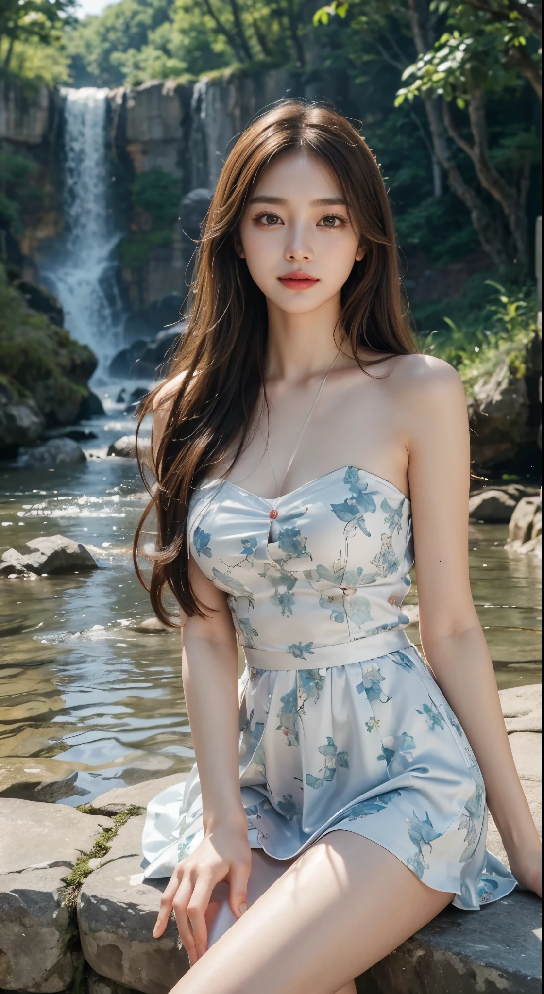 8k, masterpiece, RAW photo, best quality, photorealistic, extremely detailed CG unity 8k wallpaper, Depth of field, Cinematic Light, Lens Flare, Ray tracing, (extremely beautiful face, beautiful lips, beautiful eyes), intricate detail face, ((ultra detailed skin)) 1girl,  ((Beautiful Silky satin Violet T-shirt )), ((Beautiful Silky satin Violet Above knee length skirt)), in the dark, deep shadow, pretty korean girl, kpop idol, 1 girl, (very slim slender fit-muscled body:1.3), ((looking at viewer)),(big smile:1.3), (fashion city night, dark night, (neon sign), (blurred background), fashion street night),(without people in the background:1.3), beautiful earrings, bracelets, necklace, pantyhose, clear eyes, (pale skin), (big eyes), face forward, ((upper body shot)), (looking at viewer:1.3) very slim, medium breasts, (Ultra-realistic, gazing at viewer), (hight resolution), (8K), (ighly detailed), (Brown hair, short-hair), (Show the navel), (Slim body)