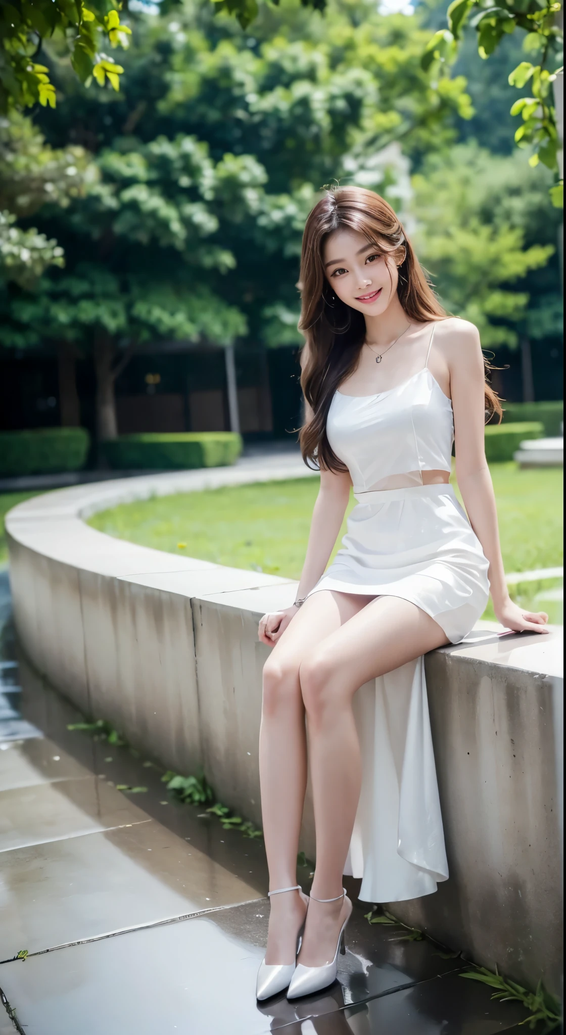 8k, masterpiece, RAW photo, best quality, photorealistic, extremely detailed CG unity 8k wallpaper, Depth of field, Cinematic Light, Lens Flare, Ray tracing, (extremely beautiful face, beautiful lips, beautiful eyes), intricate detail face, ((ultra detailed skin)) 1girl,  ((Beautiful Silky satin Violet T-shirt )), ((Beautiful Silky satin Violet Above knee length skirt)), in the dark, deep shadow, pretty korean girl, kpop idol, 1 girl, (very slim slender fit-muscled body:1.3), ((looking at viewer)),(big smile:1.3), (fashion city night, dark night, (neon sign), (blurred background), fashion street night),(without people in the background:1.3), beautiful earrings, bracelets, necklace, pantyhose, clear eyes, (pale skin), (big eyes), face forward, ((upper body shot)), (looking at viewer:1.3) very slim, medium breasts, (Ultra-realistic, gazing at viewer), (hight resolution), (8K), (ighly detailed), (Brown hair, short-hair), (Show the navel), (Slim body)