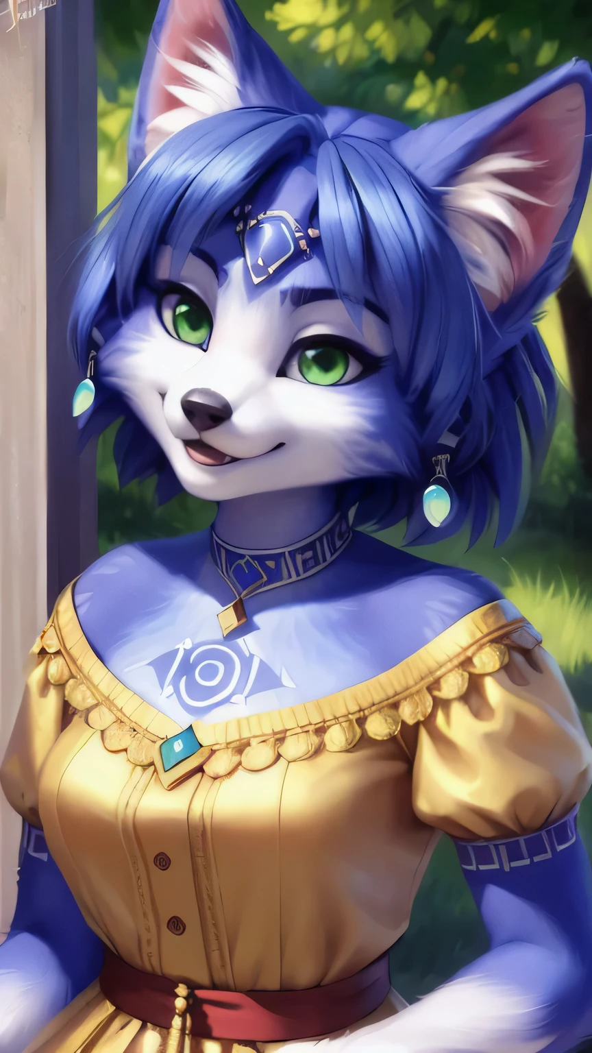 A beautiful and detailed (sweet portrait) von ((Krystal)), Sternenfuchs Krystal, Schlank, liebenswert, Green eyes, Small breasts, bequeme Kleidung, Dekollete, Grinsen, hoch schauen, Hochgeladen E621, detailed flauschige fur, (von Fluff-Kevlar, Bayard Wu, personalami, Pino Daeni), detailliertes Gesicht, (flauschige), 1girl, Allein, kein Wasserzeichen
