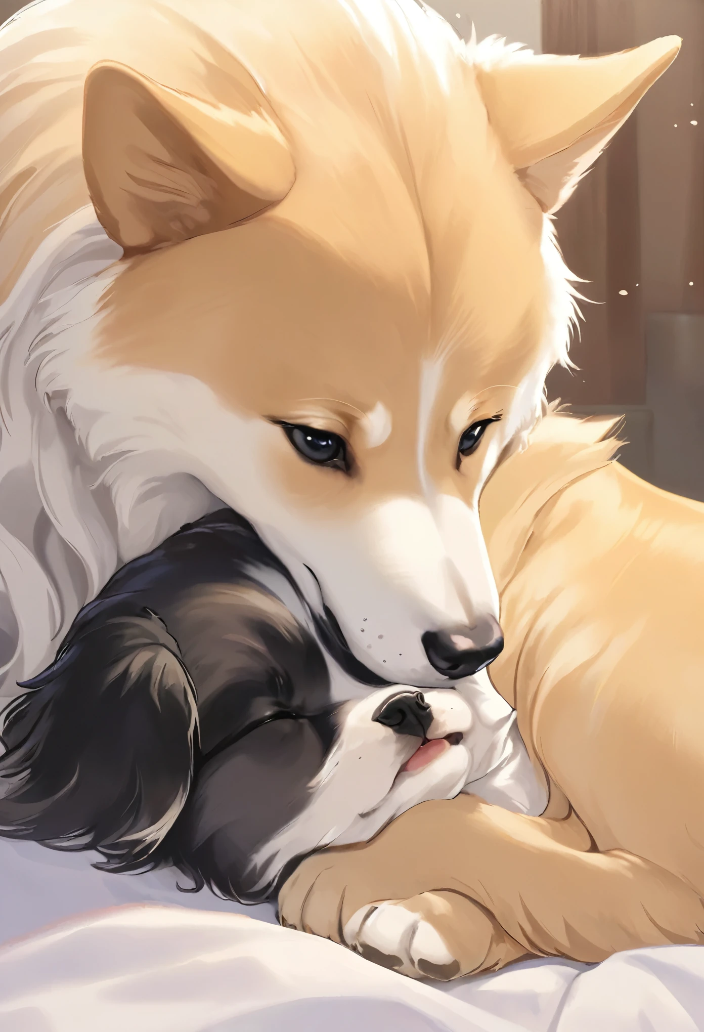 Feral dog, canine pussy, cunnilingus , pussy juice , human, , at home