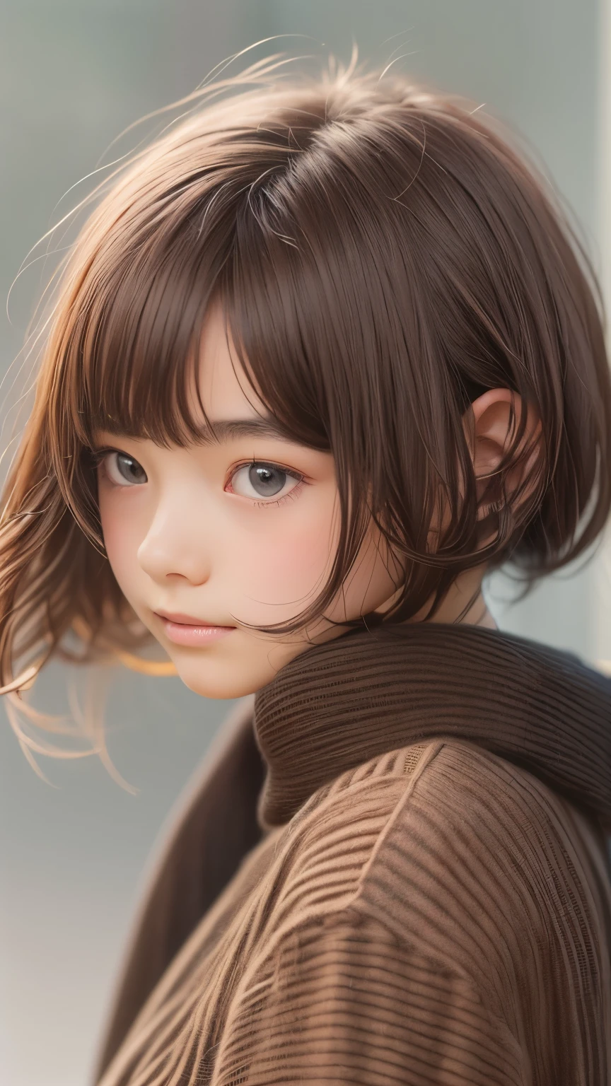 ((sfw: 1.4)), ((detailed face, cute face,brown eye)), ((professional photography)), ((sfw, extra short hair, sidelocks-hair, 1 Girl)), Ultra High Resolution, (Realistic: 1.4), RAW Photo, Best Quality, (Photorealistic Stick), Focus, Soft Light, ((15 years old)), ((Japanese)), (( (young face))), (surface), (depth of field), masterpiece, (realistic), woman, bangs, ((1 girl))
