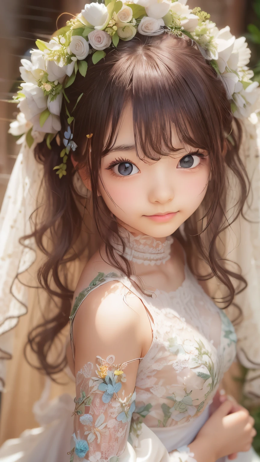 ((sfw: 1.4)), ((detailed face, cute face,brown eye)), ((professional photography)), ((wedding dress,  smile, 1 Girl)), Ultra High Resolution, (Realistic: 1.4), RAW Photo, Best Quality, (Photorealistic Stick), Focus, Soft Light, ((************)), ((Japanese)), (( (young face))), (surface), (depth of field), masterpiece, (realistic), woman, bangs, ((1 girl))