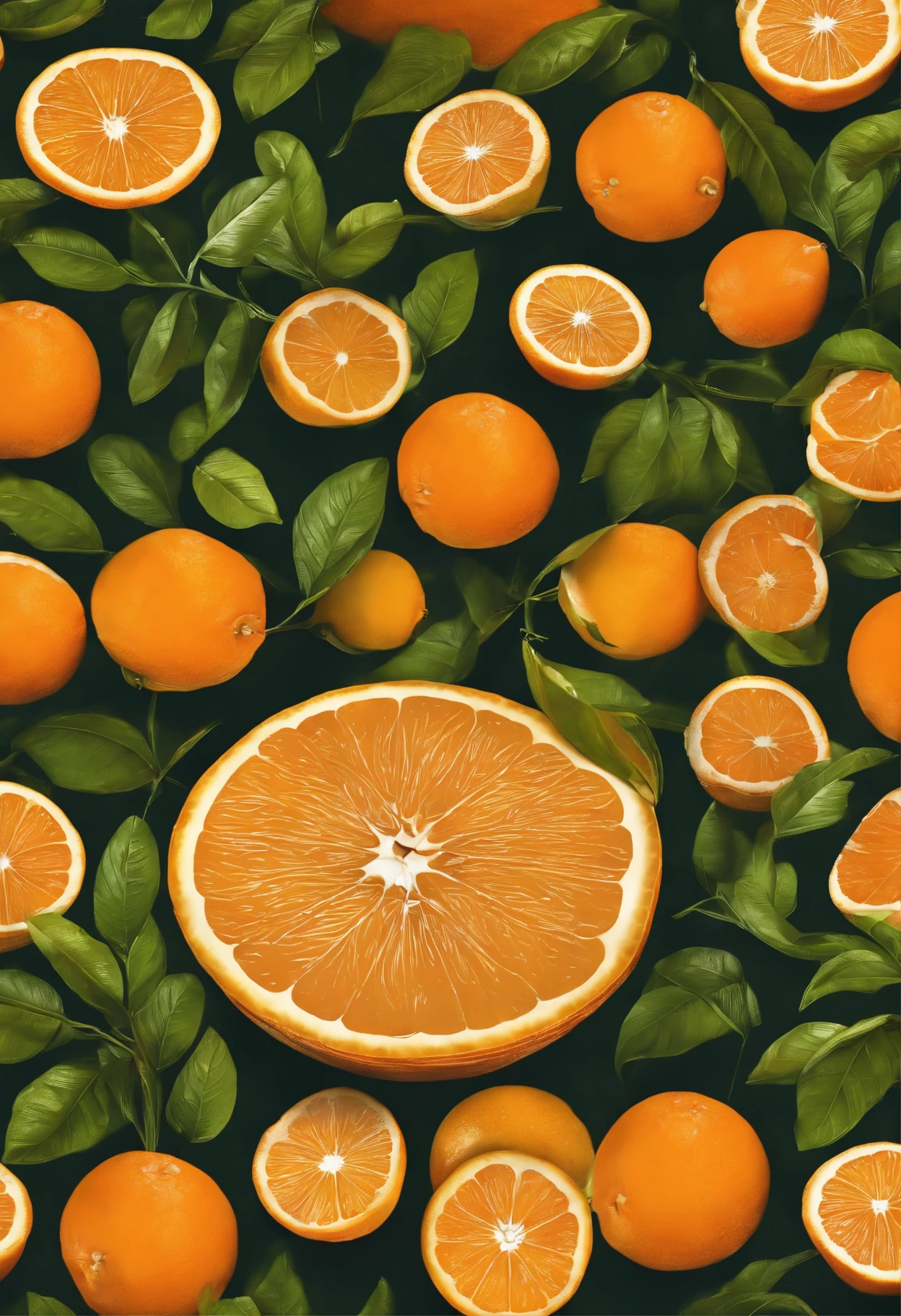 Laranja fundo infinito 