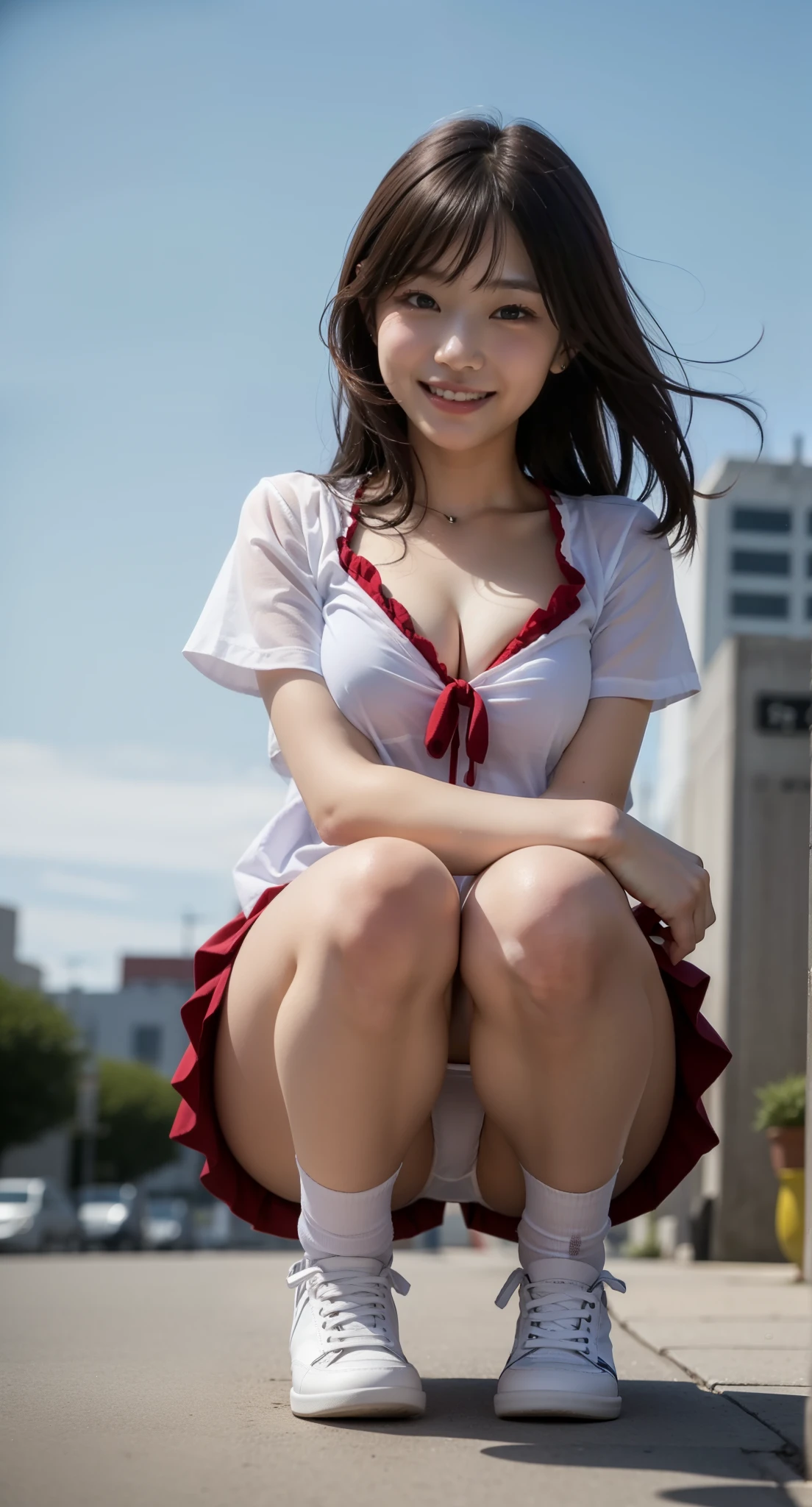 smile、I can see white panties