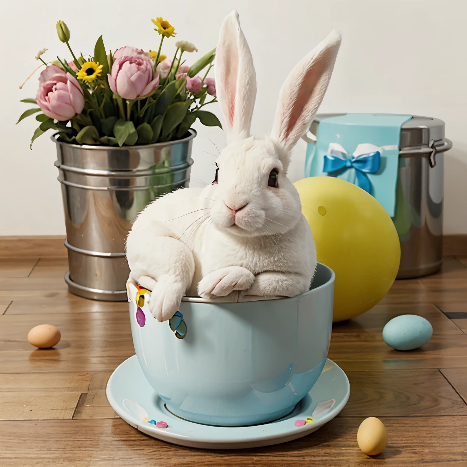 Easter rabbit plumber
