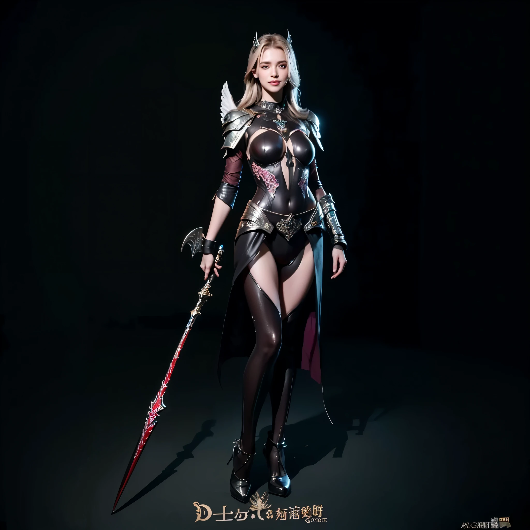 imagem arafed de uma mulher com uma espada e armadura, sanguey + arte conceitual, sangue knight, mulher vampira guerreira, sangue; dark cinematic lighting, diablo 4 rainha, portrait of a sangueborne hunter, sangue red armor, personagem principal feminina, male vampire of the banu hakim clan, design de personagens de fantasia sombria, armadura de cor preta e avermelhada, ([long hair hair]:1.8), (full body:1.8), (full-body standing image:1.8), (upper body up:0.3), (hyper realistic:1.4), (realistic:1.3), (best quality real texture skin), (The Celestial Warrior Angel of the Lord: 1.6), intimate friends, (They are holding each other:1.2),(Detailed iridescent bodysuit with beautiful fractal or marble design:1.5), (Beautiful and d delicate ruby, topaz, emerald and sapphire jewelry:1.6), (Open legs:1.4), (Open vgina:1.4), (Lewd smile:1.2), (raunchy:1.2), (Immoral:1.2), (small breasts with beautiful raised pink areolas:1.5), (Cameltoe), (Expression of ecstasy:1.2), (Incredibly beautiful nature background:1.6), (18 years old:1.5), (Sexy and glamorous:1.1), (A coquettish expression:1.6), (seductively smiling:1.6), (Full body), (erotic posing:1.5), (Thick eyebrows:1.2), (Big purple eyes:1.2), (Ultra detailed eyes:1.4), (High resolution eyes:1.1), (ultra detailed skin texture:1.4), (Beautiful toned body:1.1), Hair Bow, (Moist skin:1.1), (sensual face:1.5), ([long hair hair]:1.8), (full-body standing image:1.8), ([long hair hair]:1.8), (full body:1.8), (Best quality, 4K, 8K, A high resolution, Masterpiece:1.2)