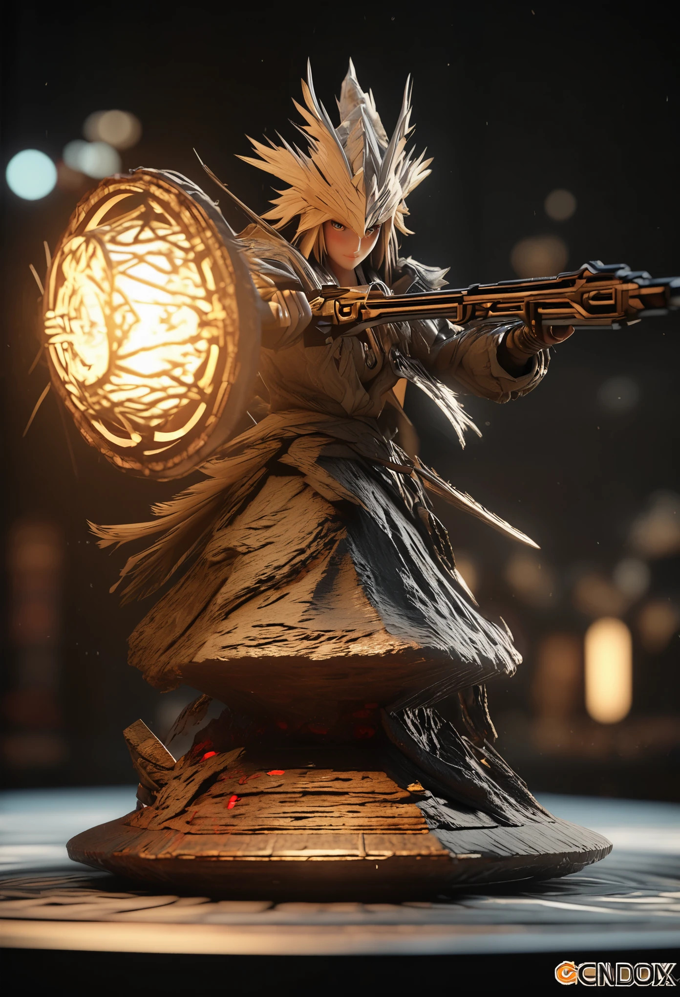 3d，c4d，Dungeons &amp; Dragons Fighter Blind Box，soft light，clean background，Overclocked renderer，movie lighting，Ultra-fine，super detailed