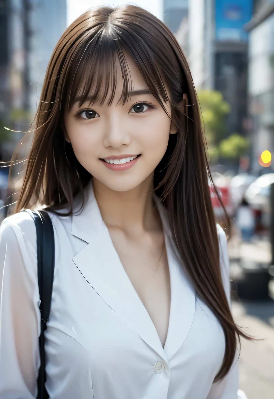 masterpiece,best quality,(Japanese schoolgirl),((Beautiful girl)),cleavage,indoor,(perfect body beauty:1.2),(shy smile),beautiful teeth,