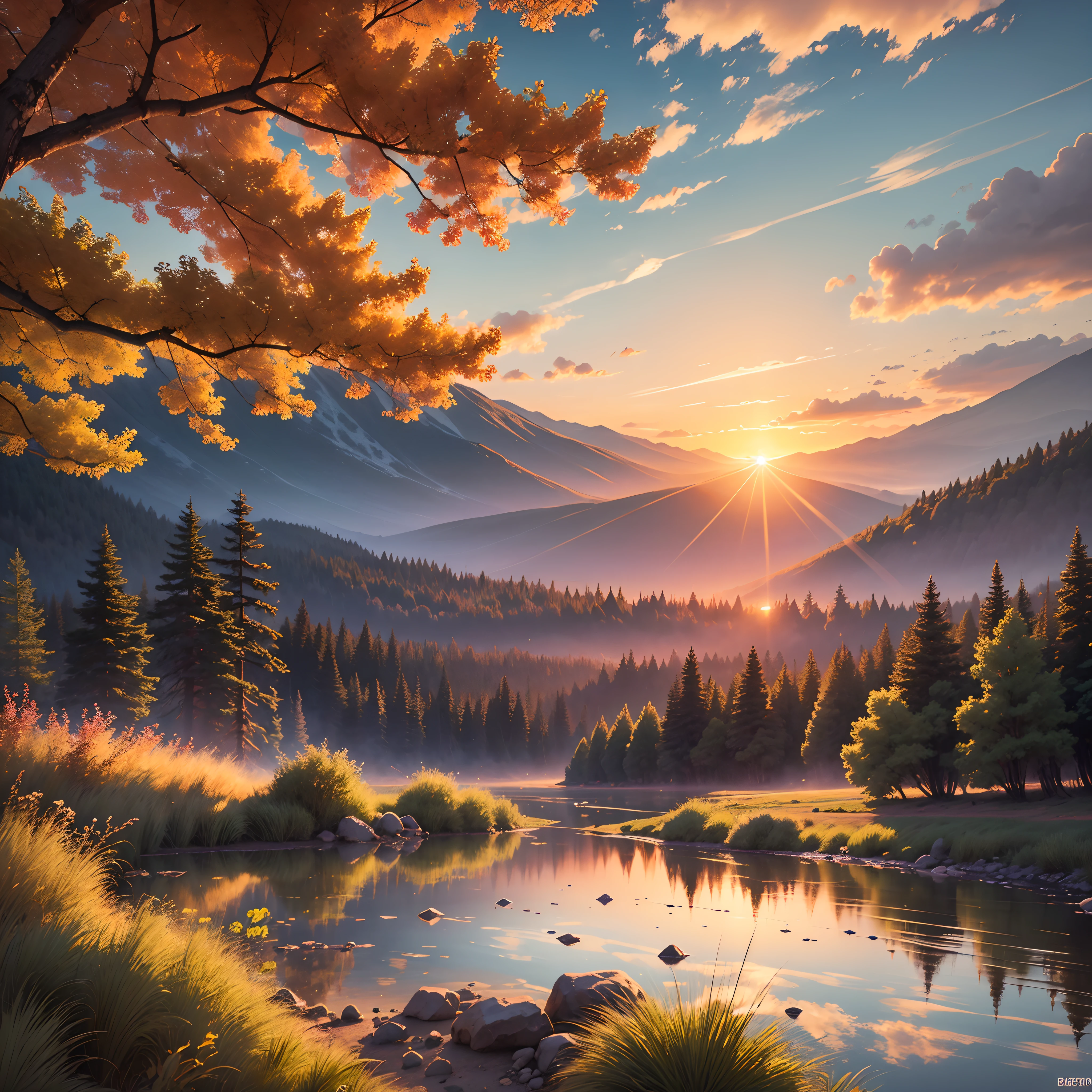 Serene natural landscapes and stunning sunsets. --auto--s2