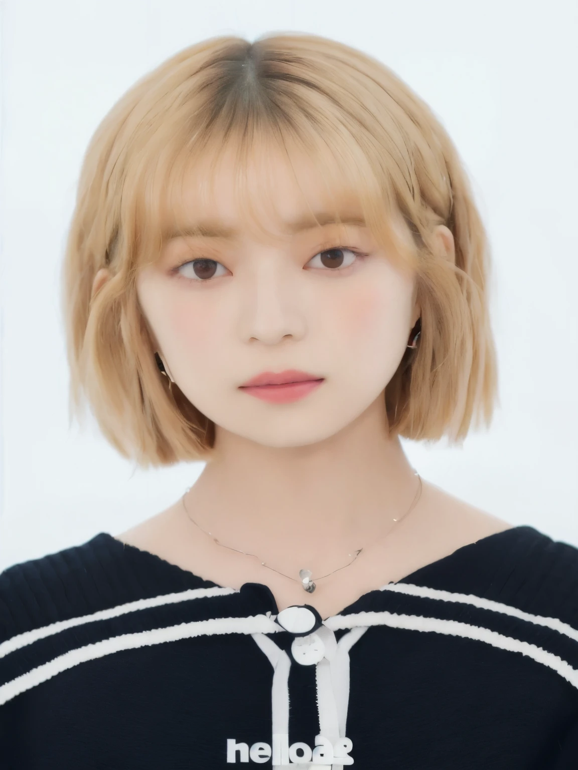 un primer plano de una persona con pelo corto y un collar, sun yunjoo, Lalisa Manobal, parque roseanne de blackpink, Lalisa Manoban de Blackpink, heonhwa choe, Jaeyeon Nam, aparcar desde-min, kim doyoung, Lee Ji Eun, Lee Ji-Eun, winter de aespa