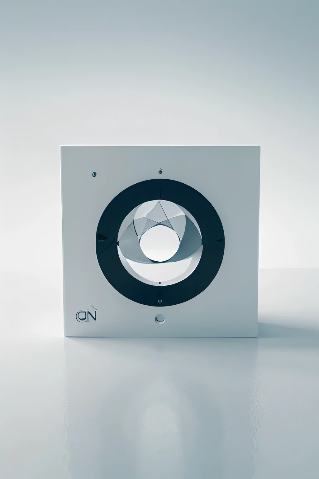 a clean elegant minimalistic picture representing quantum mechanics