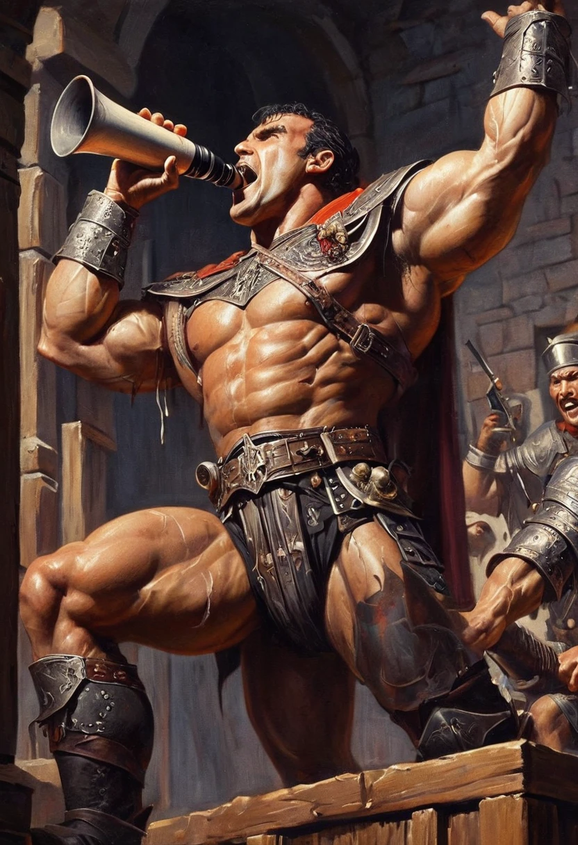 At the end of the dungeon, the bar is brightly lit, Adventurers gather, singing and drinking intertwined, Barbarians, Mages, Assassins, masterpiece, best quality, perfect composition, very aesthetic, absurdres, ultra-detailed, intricate details, Professional, official art, Representative work