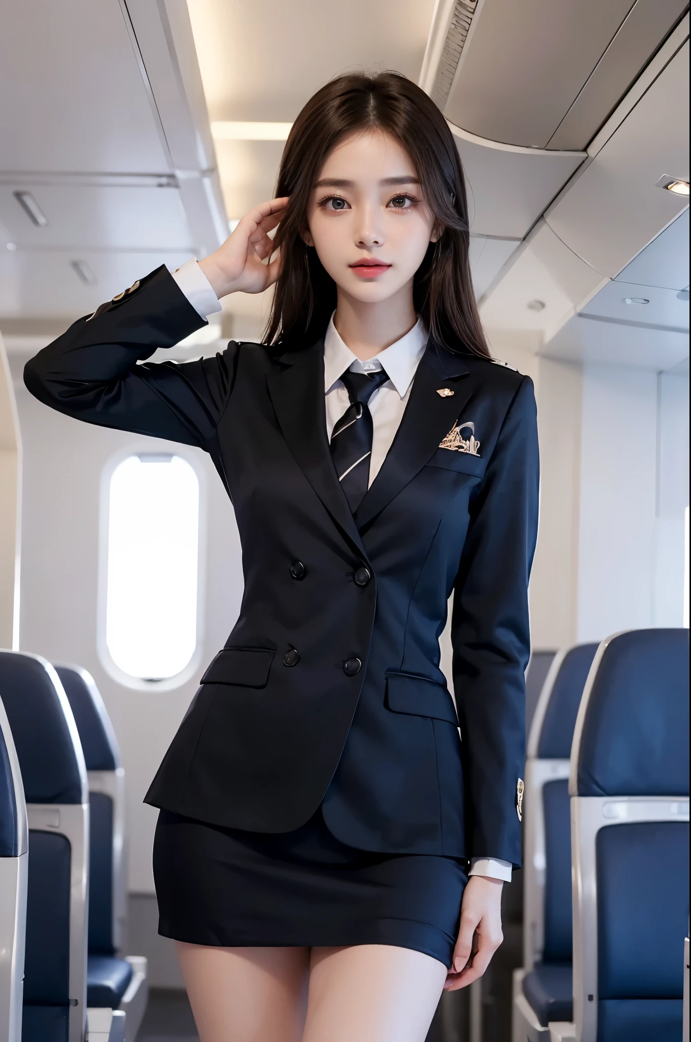 8k, masterpiece, RAW photo, best quality, photorealistic, extremely detailed CG unity 8k wallpaper, Depth of field, Cinematic Light, Lens Flare, Ray tracing, (extremely beautiful face, beautiful lips, beautiful eyes), intricate detail face, ((ultra detailed skin)) 1girl, ((Beautiful Silky satin Violet T-shirt )), ((Beautiful Silky satin Violet Above knee length skirt)), in the dark, deep shadow, pretty korean girl, kpop idol, 1 girl, (very slim slender fit-muscled body:1.3), ((looking at viewer)),(big smile:1.3), (fashion city night, dark night, (neon sign), (blurred background), fashion street night),(without people in the background:1.3), beautiful earrings, bracelets, necklace, pantyhose, clear eyes, (pale skin), (big eyes), face forward, ((upper body shot)), (looking at viewer:1.3) very slim, medium breasts, (Ultra-realistic, gazing at viewer), (hight resolution), (8K), (ighly detailed), (Brown hair, short-hair), (Show the navel), (Slim body)