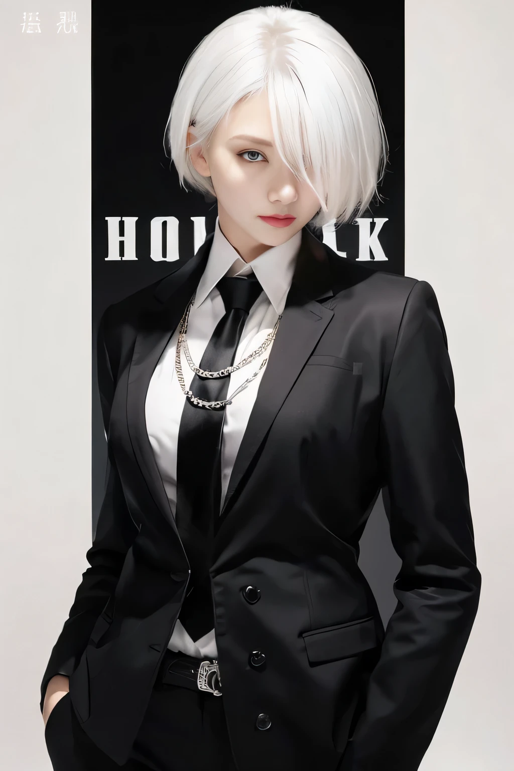 best qualtiy, tmasterpiece, ultra high resolution, (realisticlying:1.5), RAW photogr, 1girll, bshoulders, in the darkness nigth, deep shading, low tune, cold light, Sexy look, short detailed hair,White hair,white skinned,damp hair,blacksilk