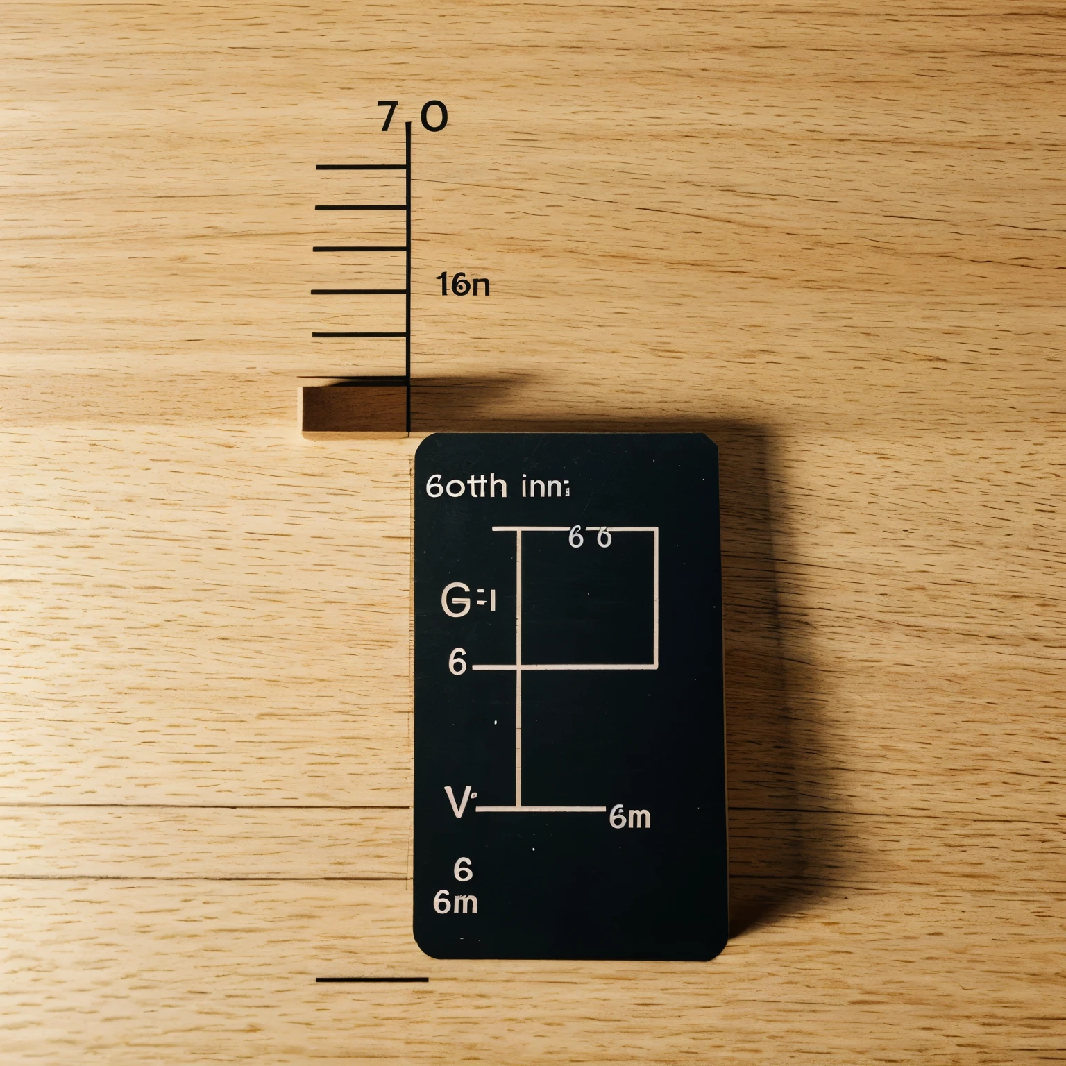 draw a straight line 6 cm long. Luego, from the end of that line, We draw a line that forms an angle of 60° with the south direction. That line represents the vector a.