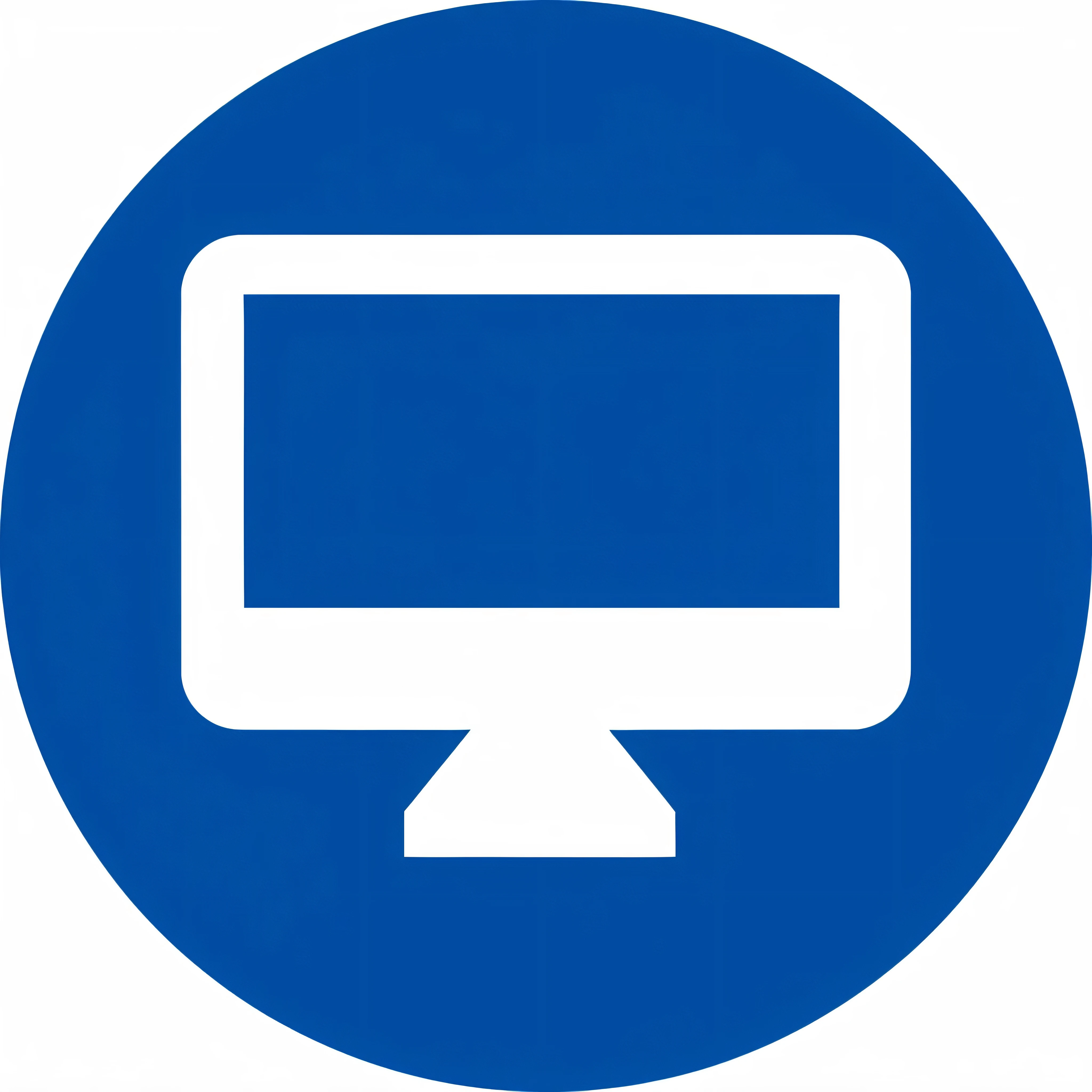 a blue circle with a computer monitor and a white arrow, my computer icon, computer monitor, pc screen image, computers and digital monitors, large computer monitor, computer screens, lcd screen, full device, computer monitors, wide-screen, in front of a computer, lowres, large screen, wide screen, computer - generated
