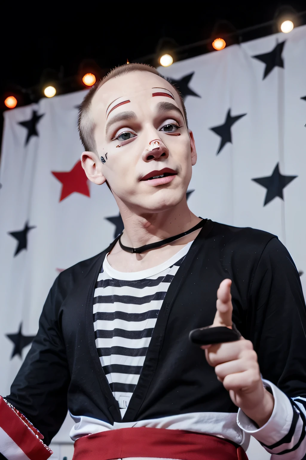 Meet Tom the Mime, a talented entertainer Real named Tom Munson, hailing from Florida, USA.