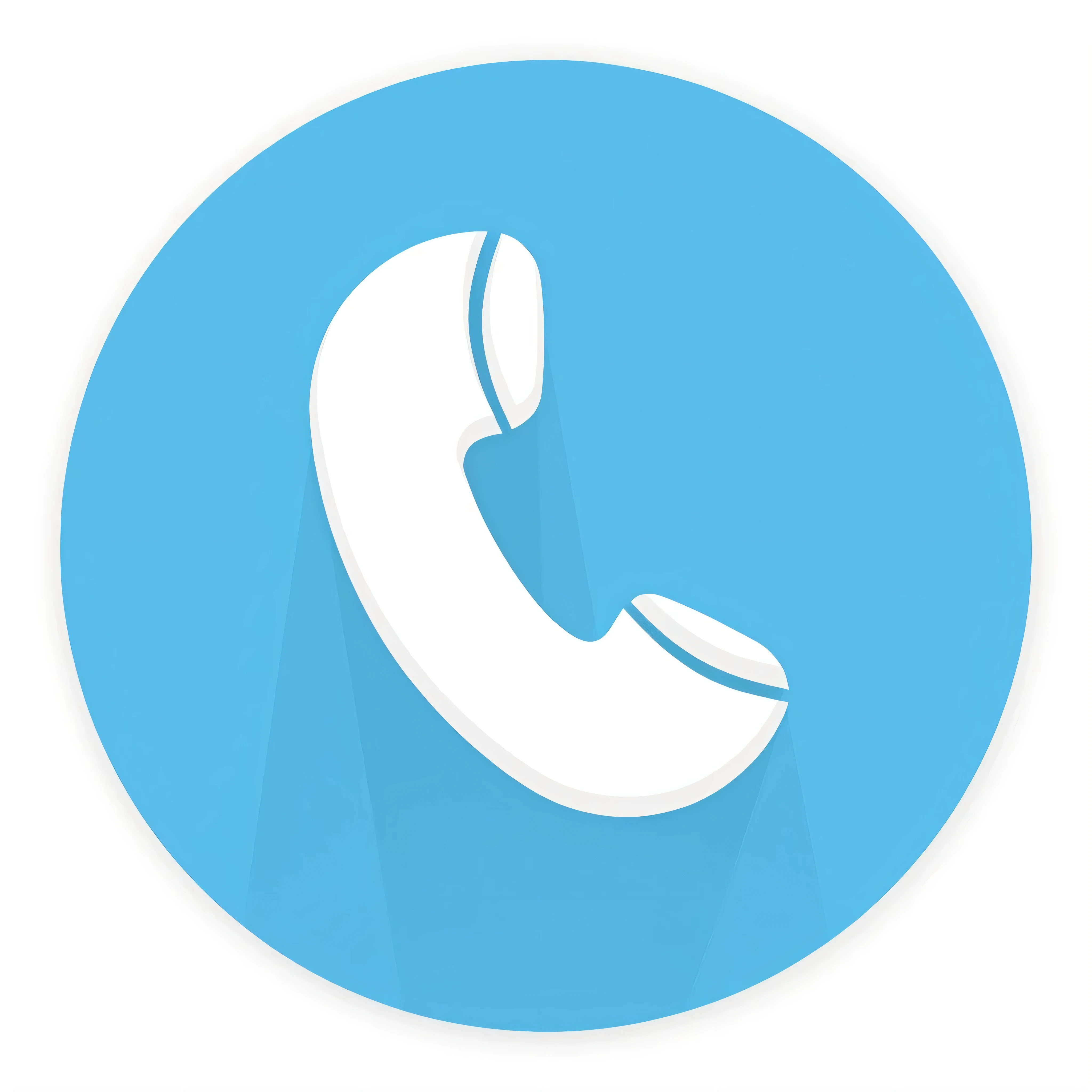 a blue circle with a phone icon on it, corporate phone app icon, telephone, flat icon, icon, phone, vector icon, call now, phone quality, cellphone, app icon, phone recording, telephhoto, isolated on white background, ios app icon, uploaded, on a flat color black background, clean cel shaded vector art, dial, cell phone photo