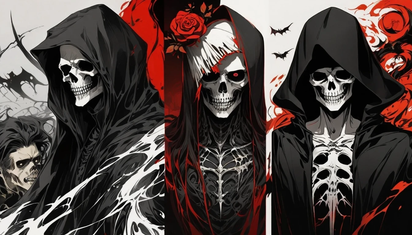 Alafd image,One was wearing a black robe、man holding red rose, the grim Reaper, grim Reaper, Beautiful male grim Reaper, reaper as a scary, portrait of grim Reaper, reaper in overwatch, A harbinger of death, punk grim Reaper, reminded me of the grim Reaper, reaper, grim Reaper