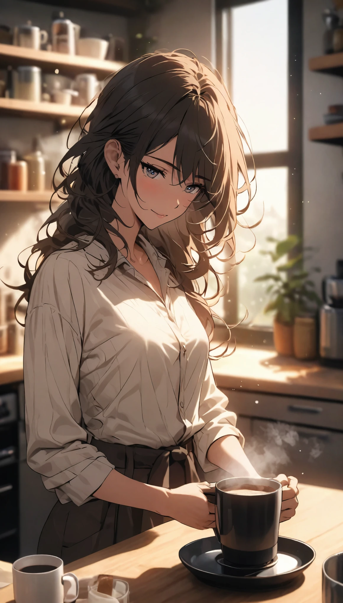 Making coffee every morning is a relaxing start to my day