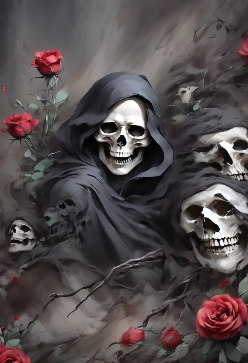 Alafd image,One was wearing a black robe、man holding red rose, the grim Reaper, grim Reaper, Beautiful male grim Reaper, reaper as a scary, portrait of grim Reaper, reaper in overwatch, A harbinger of death, punk grim Reaper, reminded me of the grim Reaper, reaper, grim Reaper
