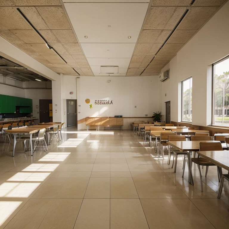 spring morning, cafeteria, luz solar, obra de arte, Perfect composition, Melhor qualidade, ultra-detalhado, detalhes intrincados, profissional, arte oficial, Trabalho representativo