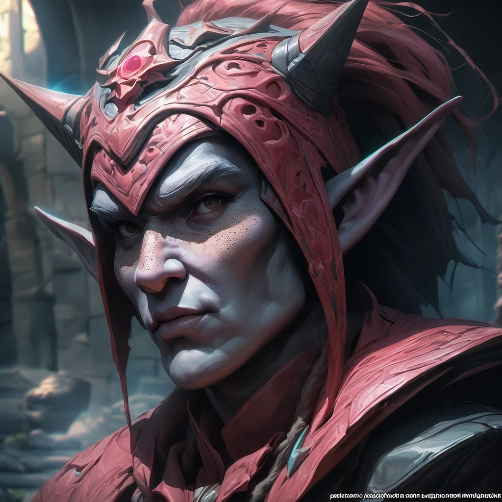 Dungeons & Dragons, aesthetic, dungeons and dragons, elf cleric character closeup portrait, dramatic light, dungeon background, 2 0 0 mm focal length, painted by stanley lau, painted by greg rutkowski, painted by stanley artgerm, high detail, real life skin, freckles, 8 k, stunning detail, works by artgerm, greg rutkowski and alphonse mucha, unreal engine
