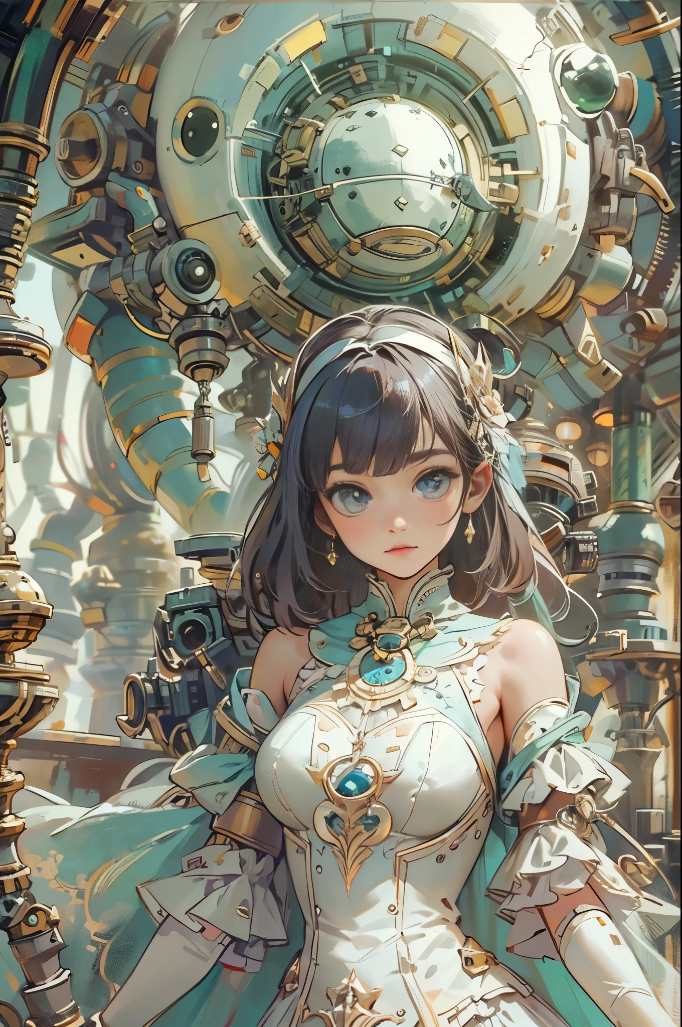 [Detailed illustrations, art based on extremely ideal anatomy, very detailed and detailed drawings, slow and delicate lines, realistic texture expression],((Color tressed main lines)),(Artwork with outstanding craftsmanship),(Western ghost town background),HENTAI ANIME Girl Japanese Beauty 15 years old Skinny (slender) Short bob cut (( Straight cropped bangs)) (AUTOMATON) ((Ballerina)),(Swan) Tutu Dress (Transparent Material) ((Edge)),(Pearlescent),(Steampunk Alchemy),((Fine and Beautiful Skin Expression (Transparency))),((Clear gaze)),((Perfect eye details (Beautifully drawn pupils in every detail))),(Beautiful Perfect Face (Realistic Face Details)),((Beautiful hair details)),(Proportioned and perfect proportions)),(Design built to a high level,(((Advanced structural understanding of materials)),Ideal color coordination),((Artistic decoration)) ((Dense detail)),(Detail,High definition)),[(Ultra-precision detail),((Multi-layered texture)),HighQuality,High Resolution] (Accurate simulation of the interaction between light and materials, understanding of air flow, mechanically correct representation)),((Visual art with a sense of narrative)).