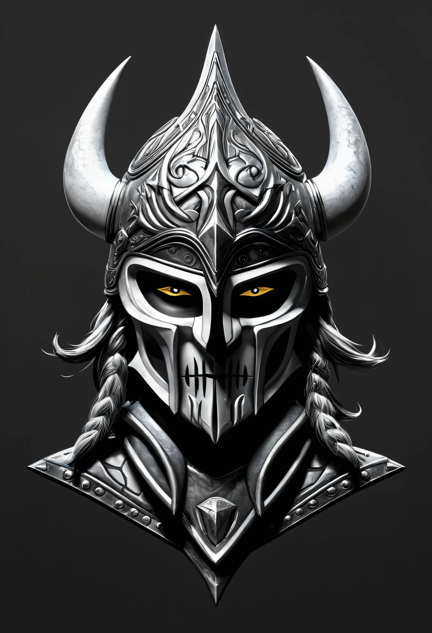 Logo Ricksta, hyperrealistic, warrior