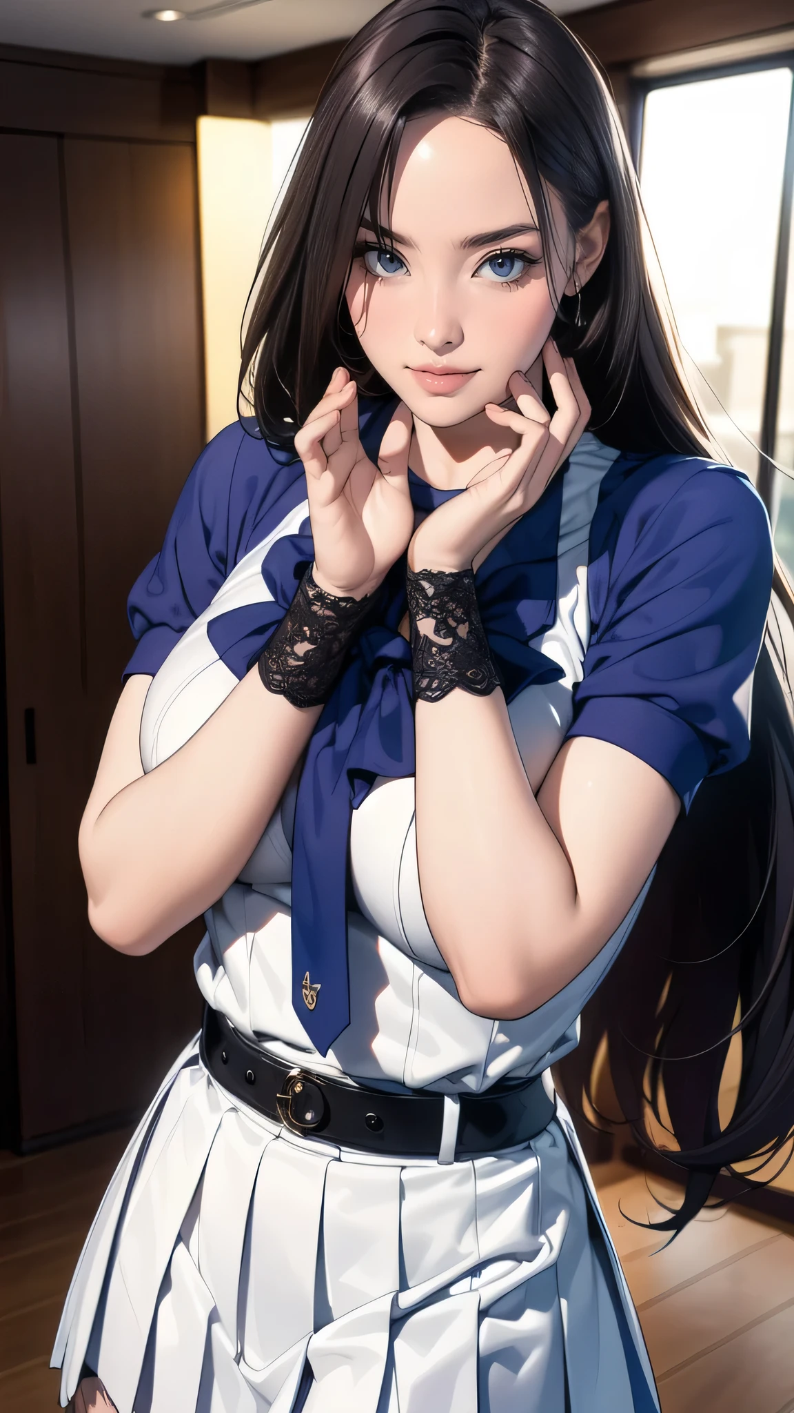high school girl,(random place),(random pose),(long straight hair),(Highest image quality, (8K), Ultra-realistic, Best Quality, High quality, High Definition, high quality texture, high detailing, Beautiful detailed, fine detailed, extremely details CG, Detailed texture, realistic representation of face, masterpiece, presence, Dynamic, Bold)